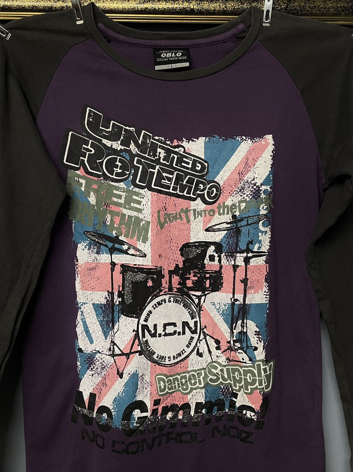 Designer × Japanese Brand × Vintage Vintage 1990s Japan Designer Oblo United Retempo Music faded Size US M / EU 48-50 / 2 - 3 Thumbnail