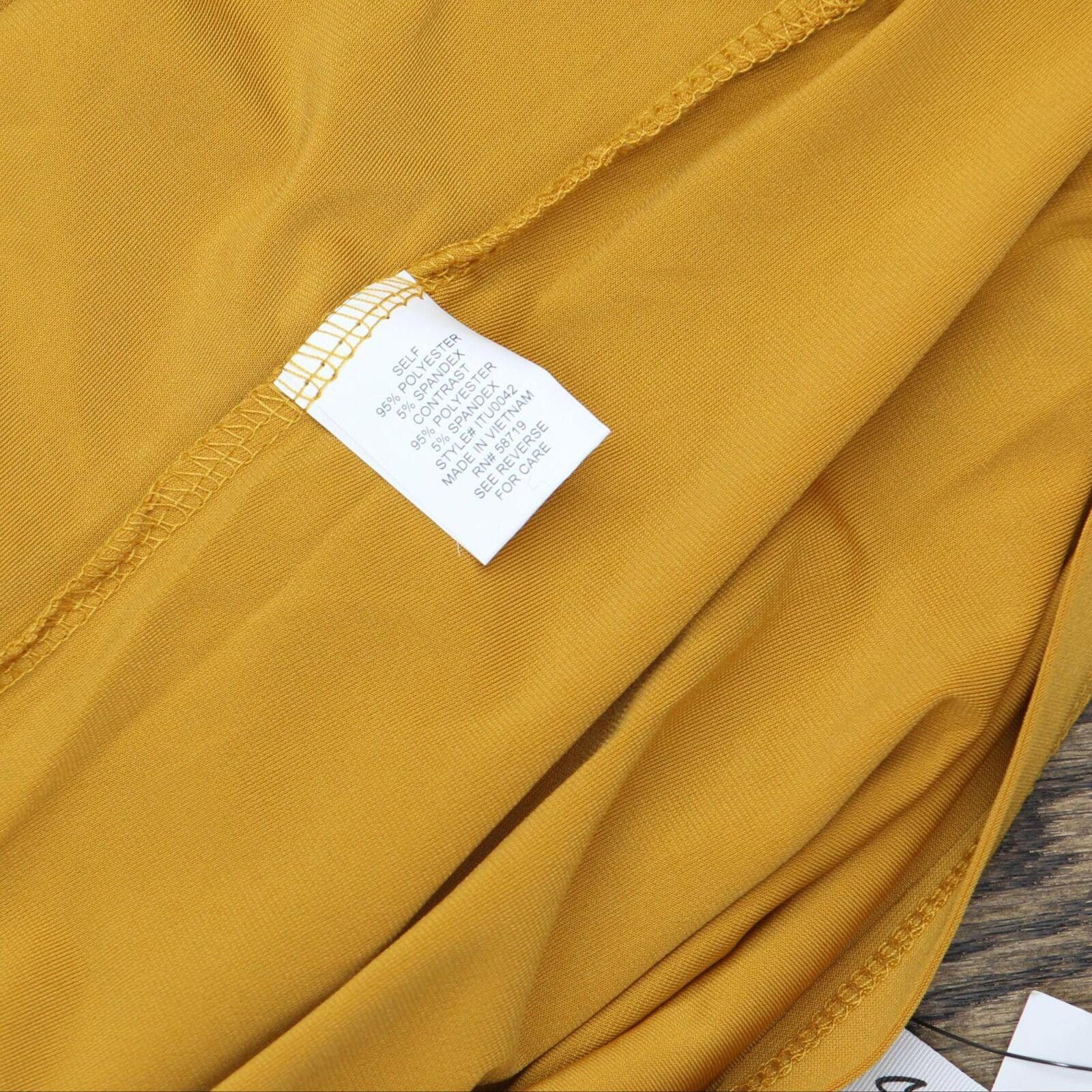 Other NWT Ny Collection Sleeve Top PITU0042 PM Flut Inca Gold Size M / US 6-8 / IT 42-44 - 4 Thumbnail