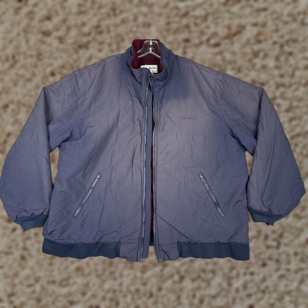 Vintage VINTAGE L.L.Bean Jacket Mens 2XL Navy Full Zip Bomber Pocket Inner Pocket Lining Polyester HX18 Comfort Outdoor Size US XXL / EU 58 / 5 - 1 Thumbnail