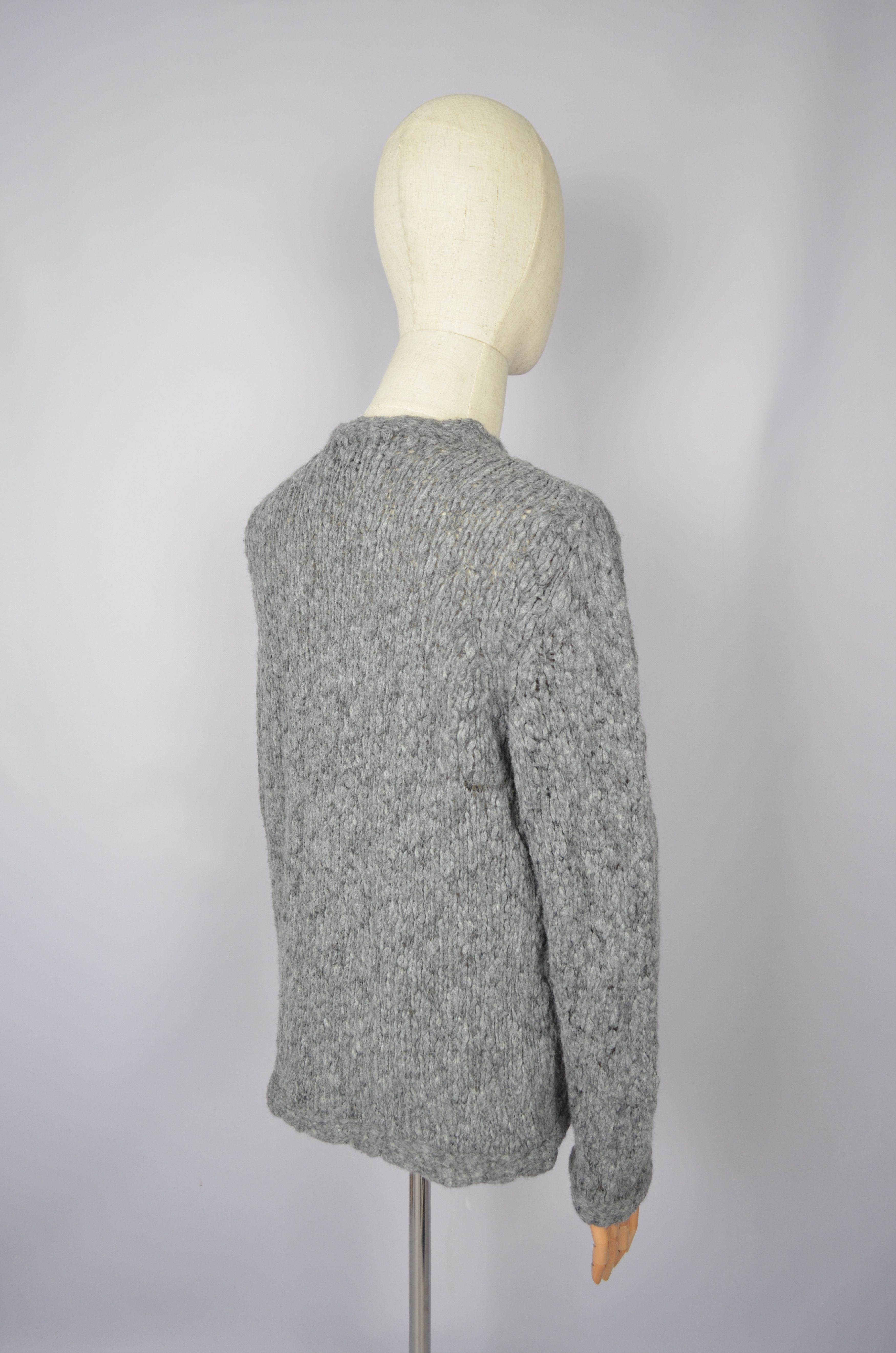 Designer × YMC YMC You Must Create Knit Grey Wool Blend Crew Neck Sweater Size US S / EU 44-46 / 1 - 11 Thumbnail