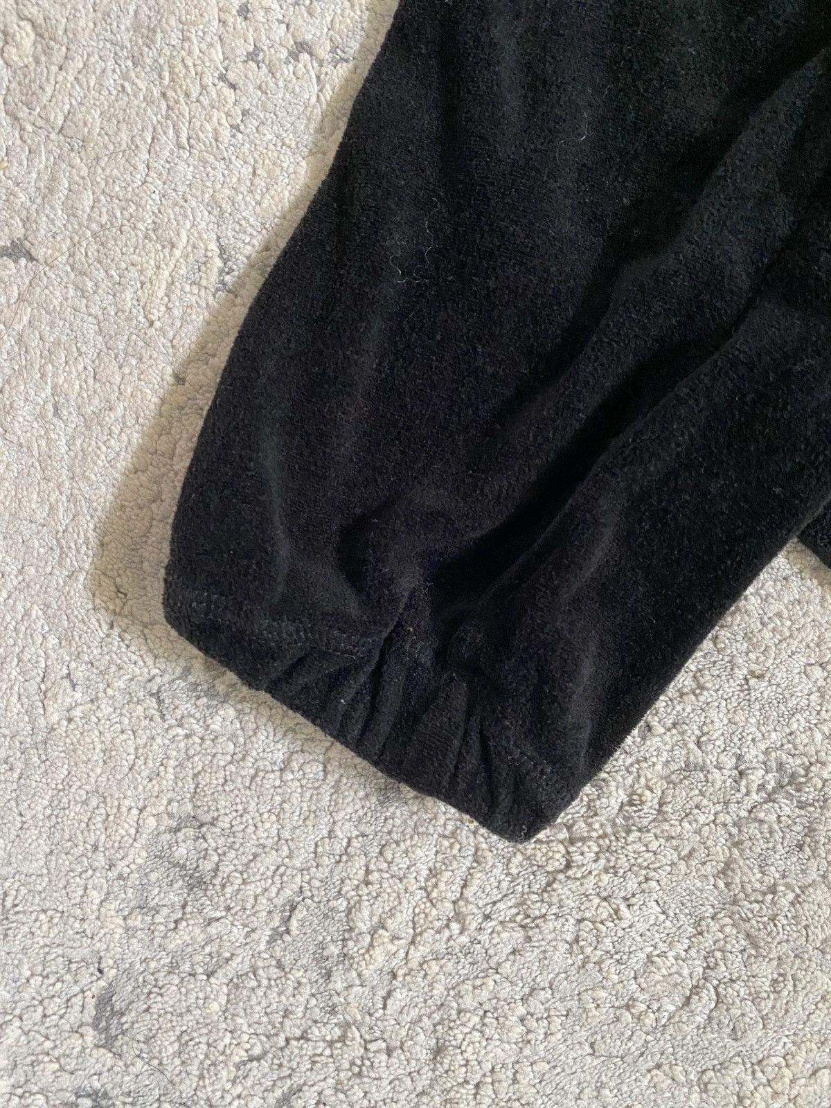 Junya Watanabe AW02 Black Velour Hull Middle School Hoodie Size US S / EU 44-46 / 1 - 7 Thumbnail