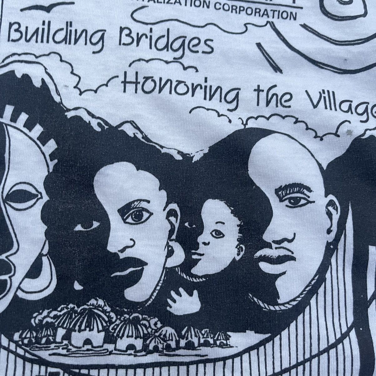 Fruit Of The Loom Vintage 90s BLACK CULTURE BUILDING BRIDGES Shirt Size US XXL / EU 58 / 5 - 3 Thumbnail