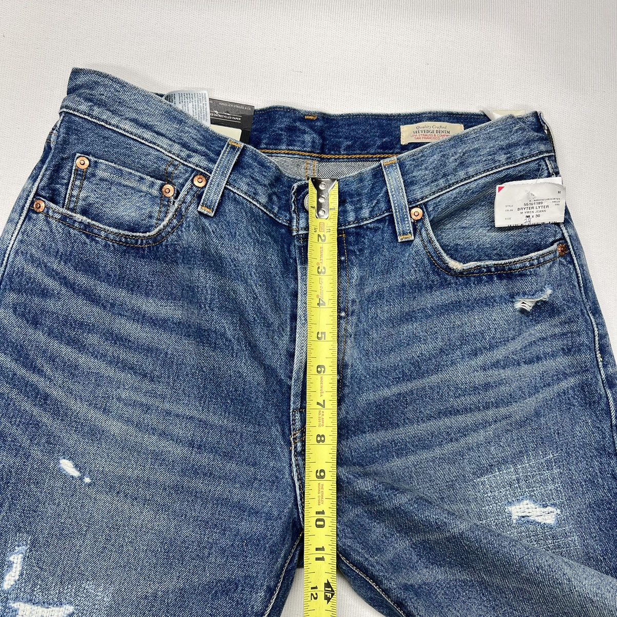 Levi's Made & Crafted NEW Levis 501 90s Jeans Blue Selvedge Denim Red Line Size 29" - 24 Thumbnail