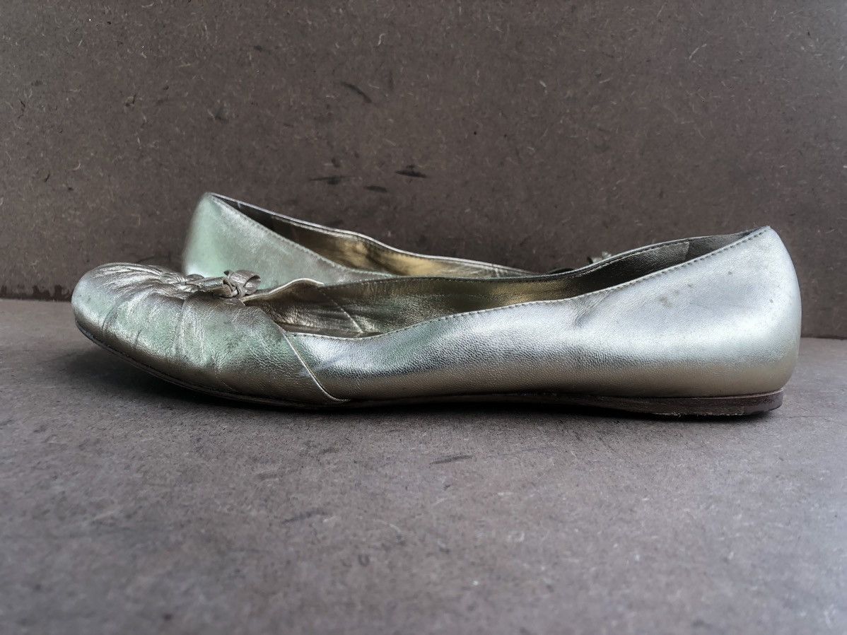 Prada Prada Gold Leather Women’s Flat shoes Size 39.5 Made In 🇮🇹 Size US 9.5 / IT 39.5 - 7 Thumbnail