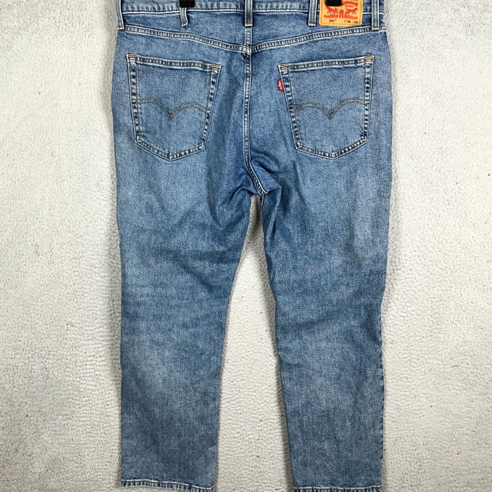 Levi's Levi's 541 Jeans Mens 38X30 Blue Athletic Tapered Stretch Denim Jeans Shirt? Size US 38 / EU 54 - 2 Thumbnail