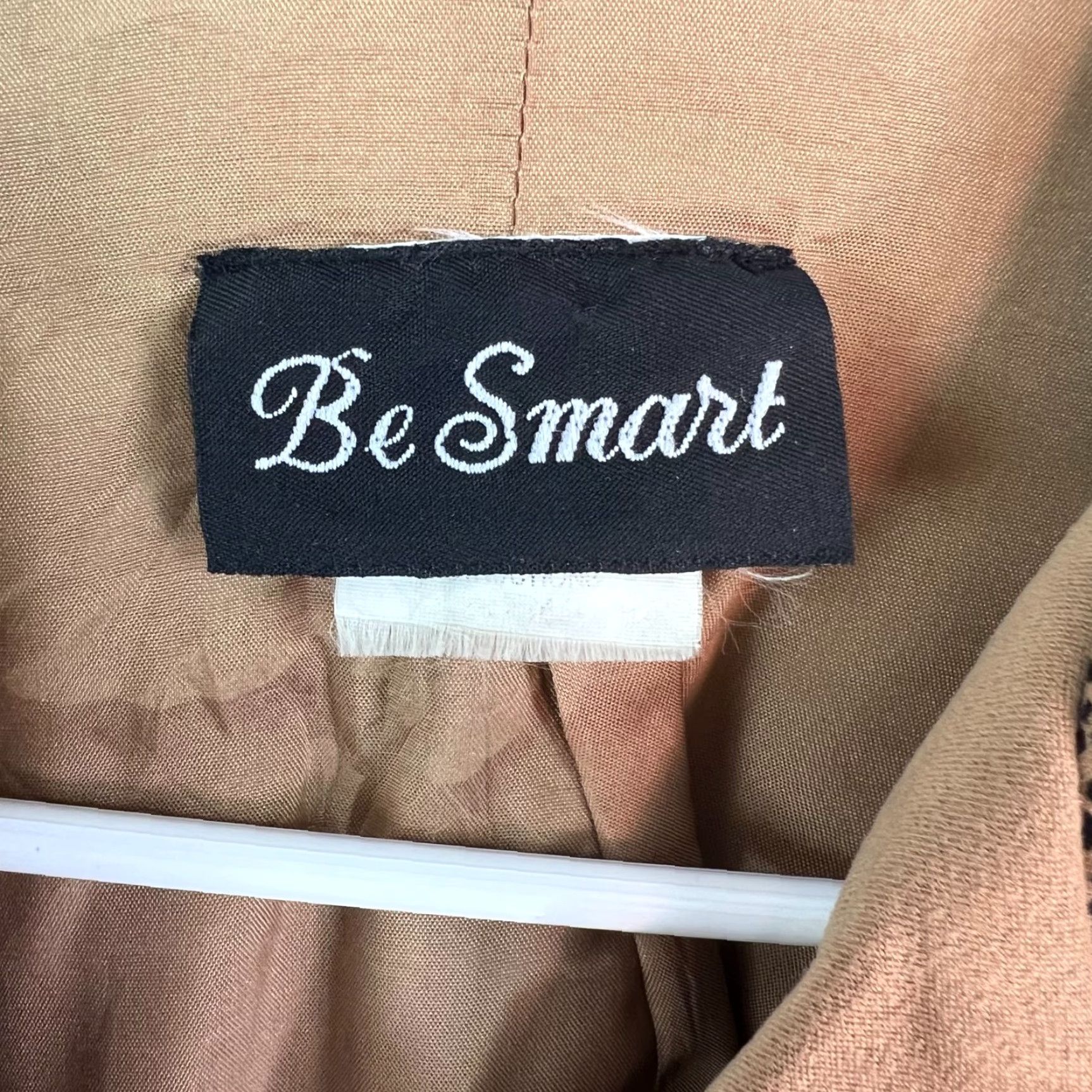 Vintage VINTAGE Be Smart Blazer Jacket Womens Size L Brown Animal Print Notch Collar Size L / US 10 / IT 46 - 4 Thumbnail