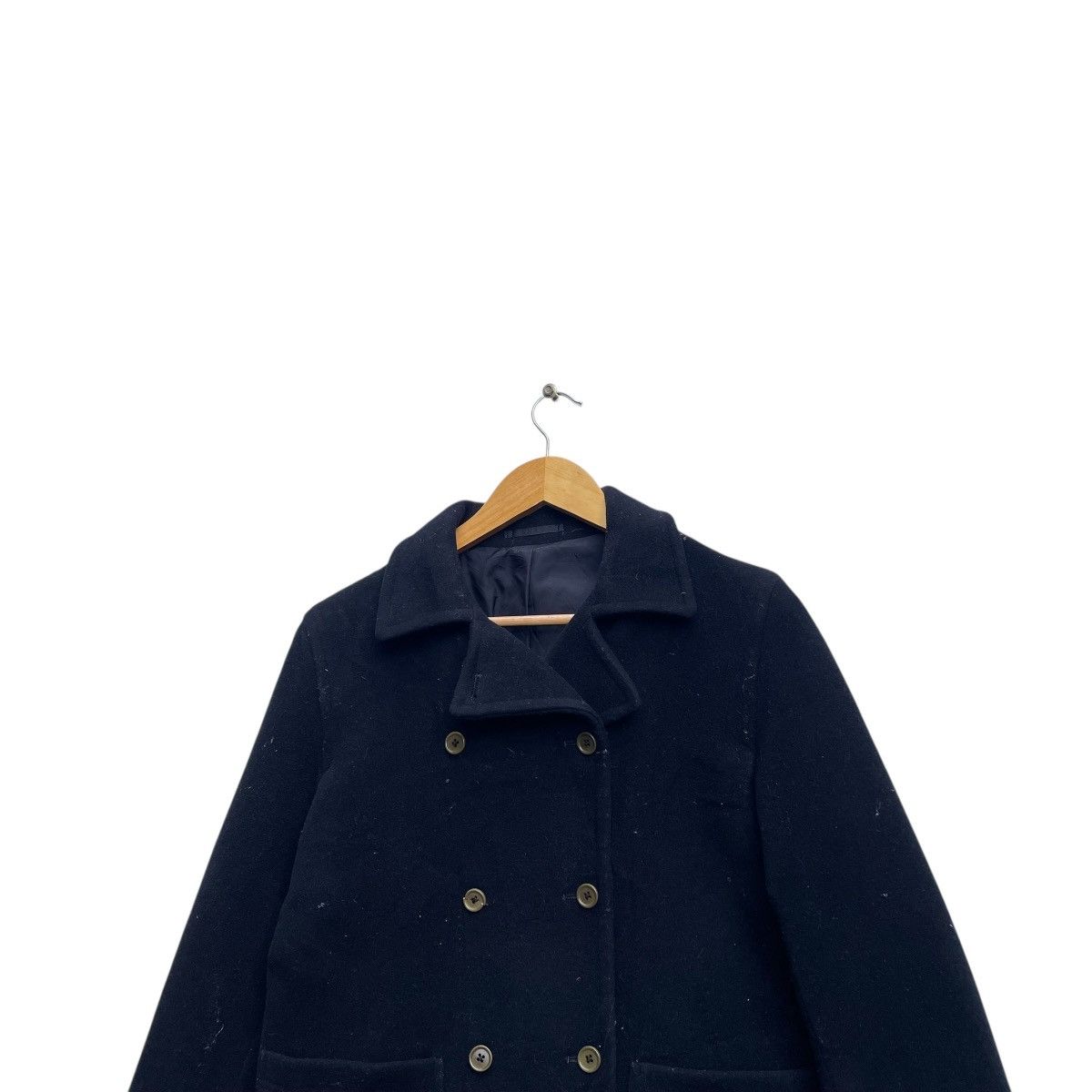 Autumn Cashmere × Margaret Howell 💥Vintage Margeret Howell Wool Double Breast Coat Size M / US 6-8 / IT 42-44 - 3 Thumbnail