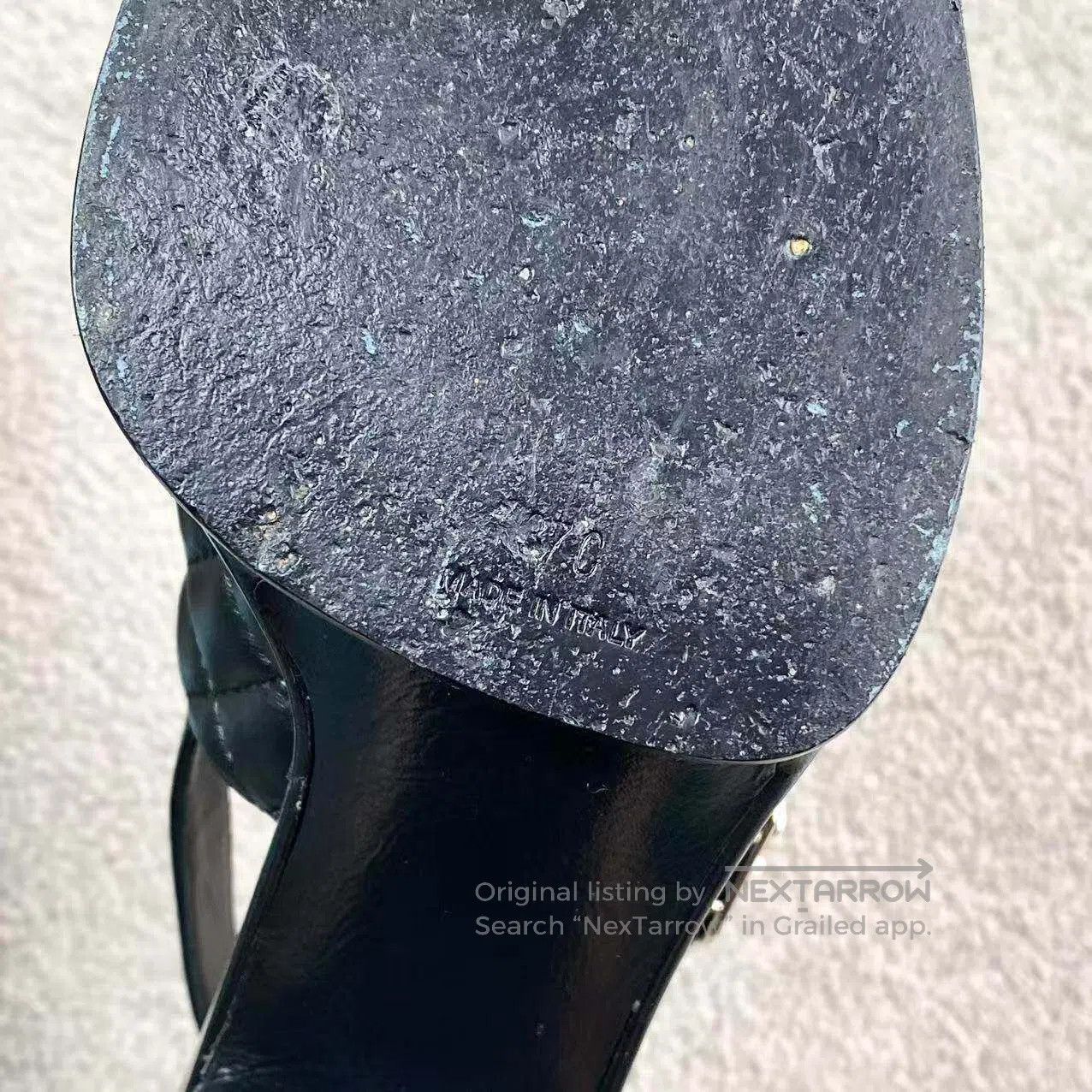 Chanel Chanel 24P black diamond checkered block heel sandals| Size US 6.5 / IT 36.5 - 8 Thumbnail