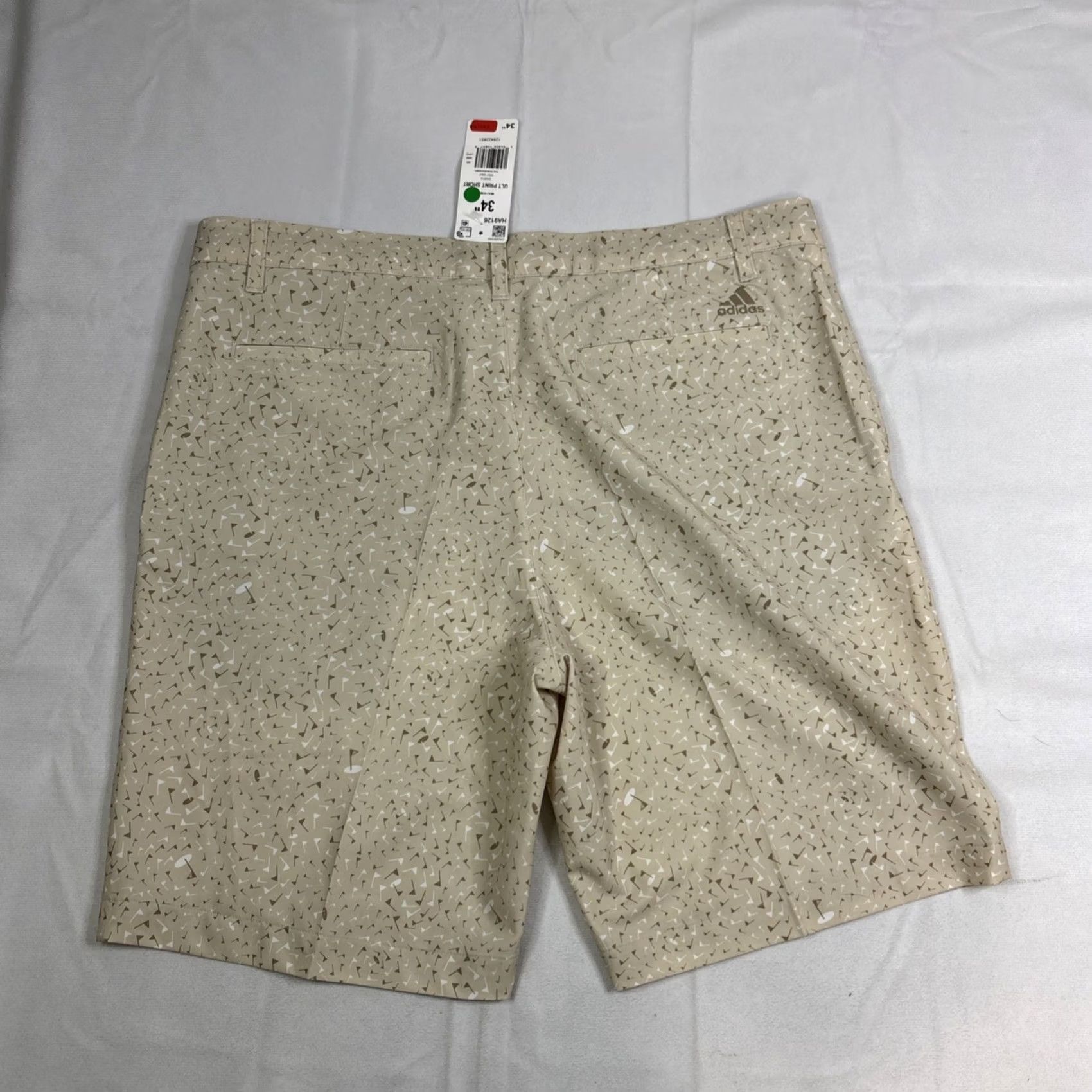 Adidas adidas Ultimate Print Clear Brown/Hemp Golf Flag Shorts Men 34 HA9126 Mens Golf Shorts Plaid Hemp Pockets Athletic Activewear Logo 90s? Size US 34 / EU 50 - 5 Thumbnail