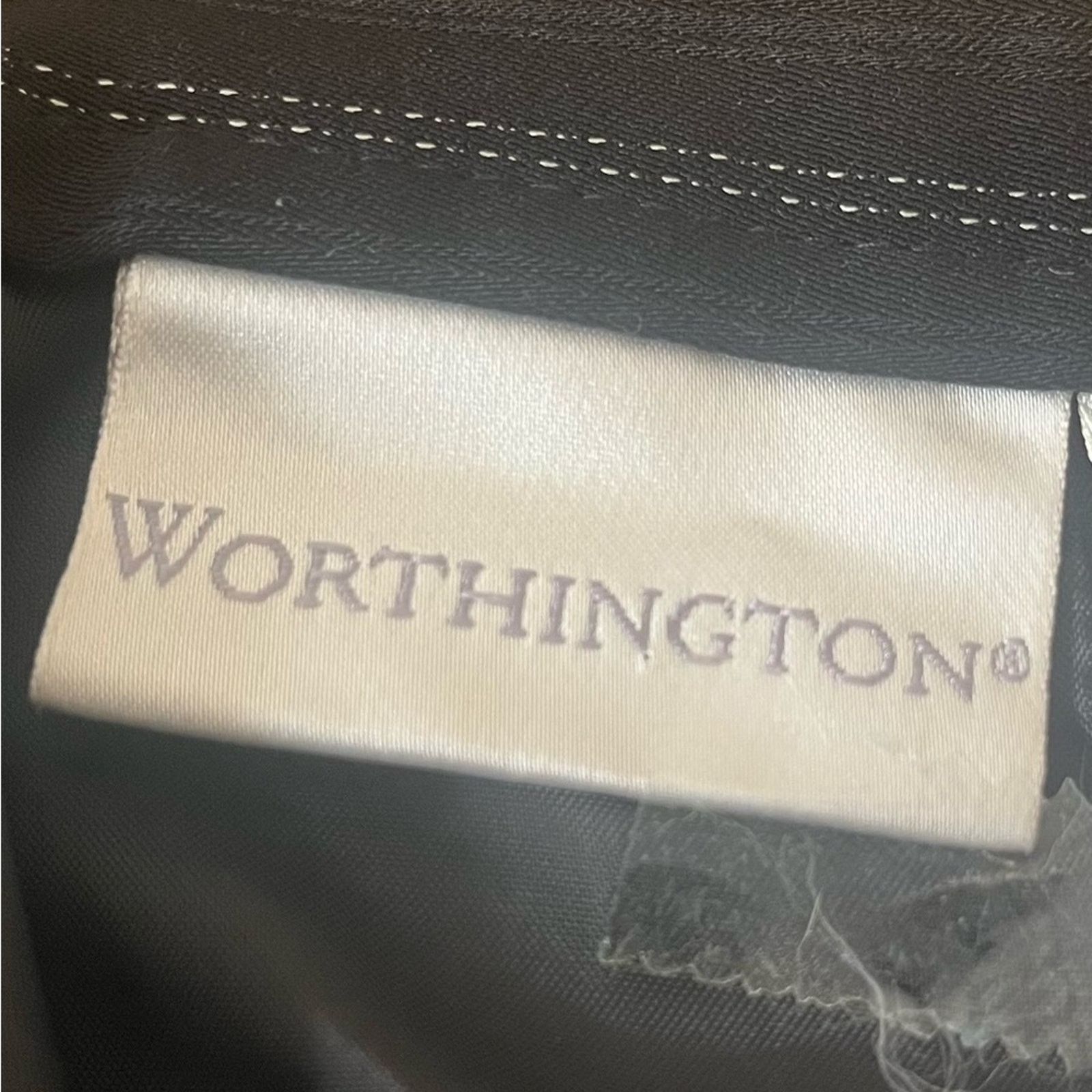 Worthington Worthington lined 2-piece blue and white pantsuit, size 10 Size L / US 10 / IT 46 - 6 Thumbnail