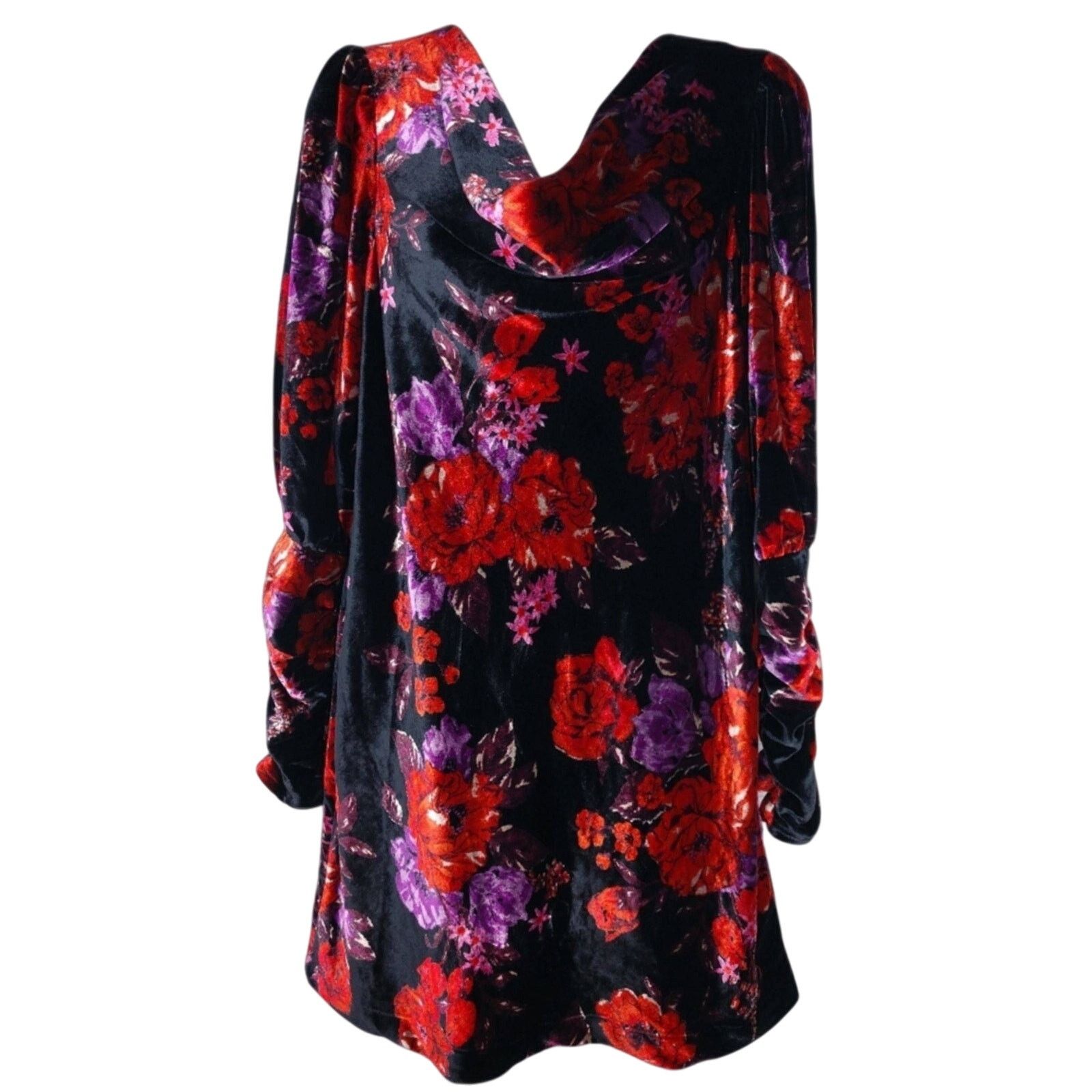 Anthropologie New Anthropologie Maeve Cowl-Neck Velvet Dress $180 X-SMALL Size XS / US 0-2 / IT 36-38 - 6 Thumbnail