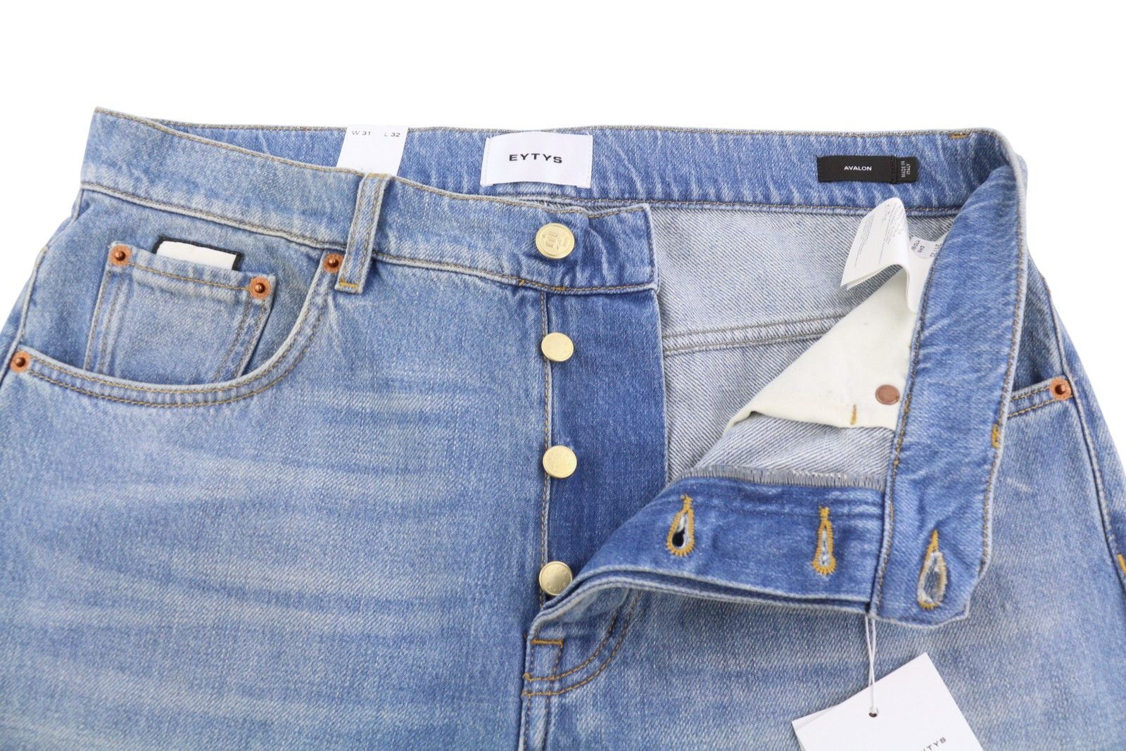 Eytys AVALON TORN INDIGO BOOTCUT W31/L32 RRP370 88891 Size US 31 - 6 Thumbnail