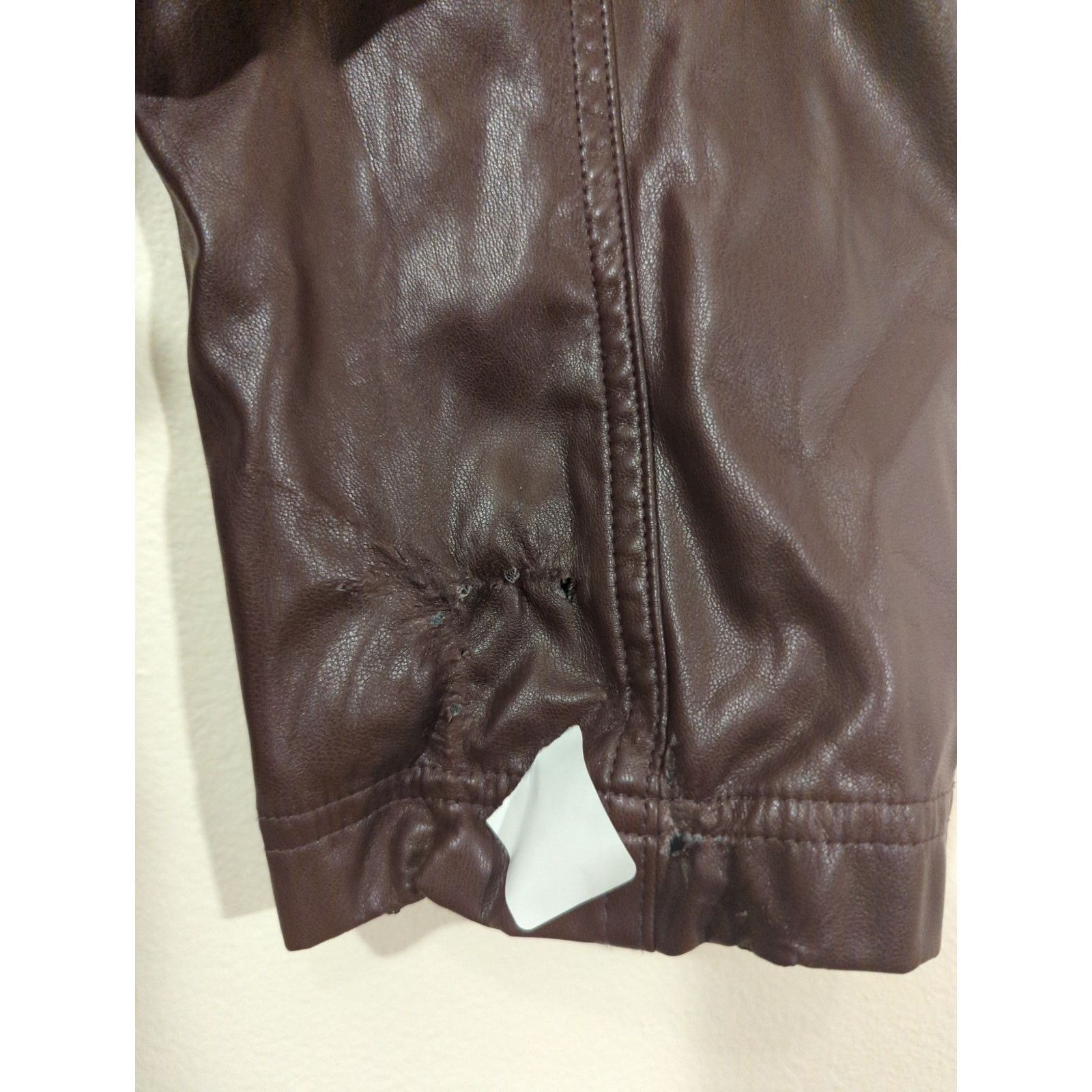 Marissa Webb RTR Marissa Webb Sz 0 Brown Split Faux Leather Belted Pants Size 25" / US 0 / IT 36 - 6 Thumbnail