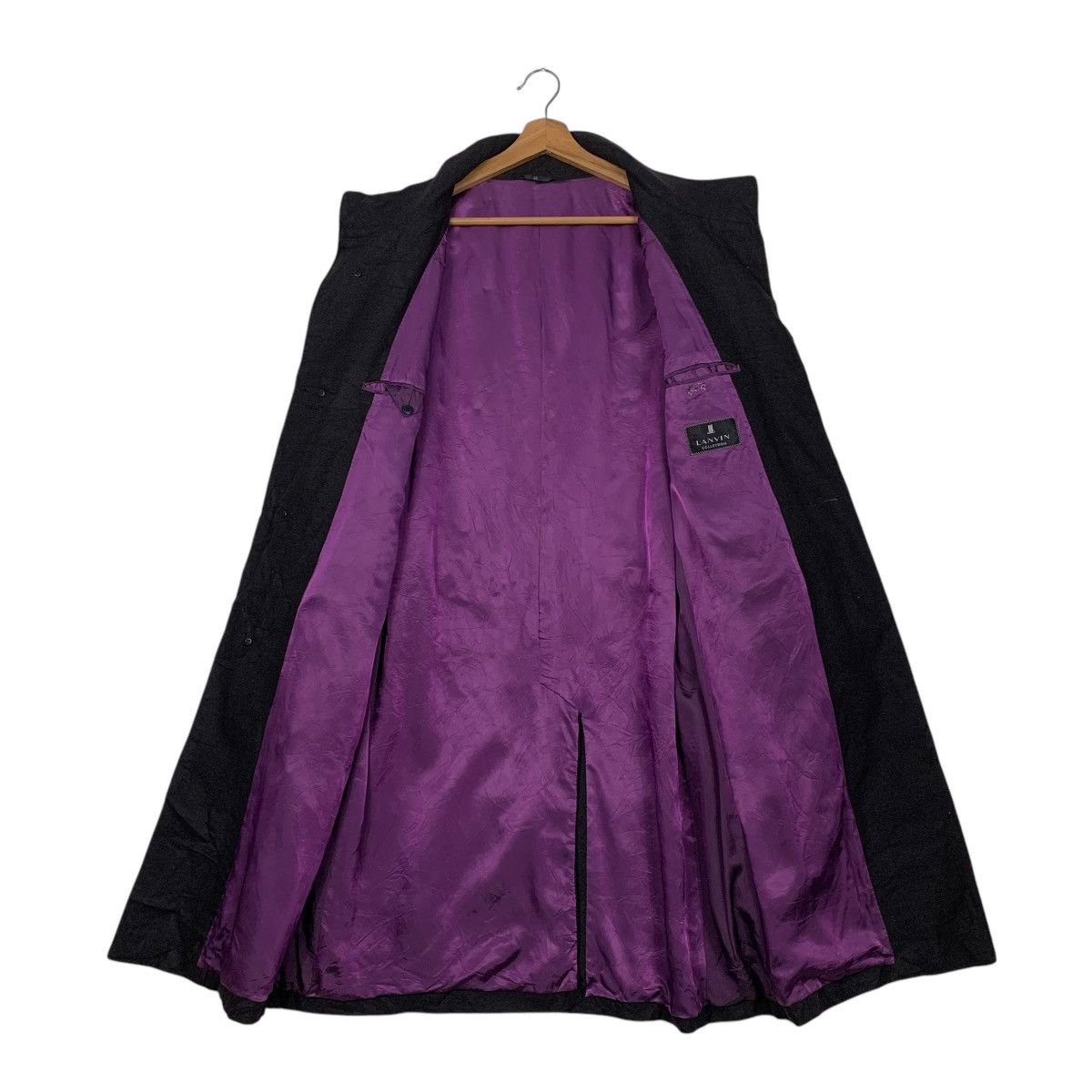 Lanvin Lanvin Black Wool Coat Size US L / EU 52-54 / 3 - 12 Thumbnail