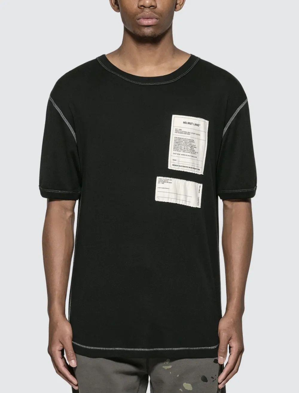 Our Legacy Helmut Lang - Logo Patch T-Shirt Cotton Size US XL / EU 56 / 4 - 1 Thumbnail
