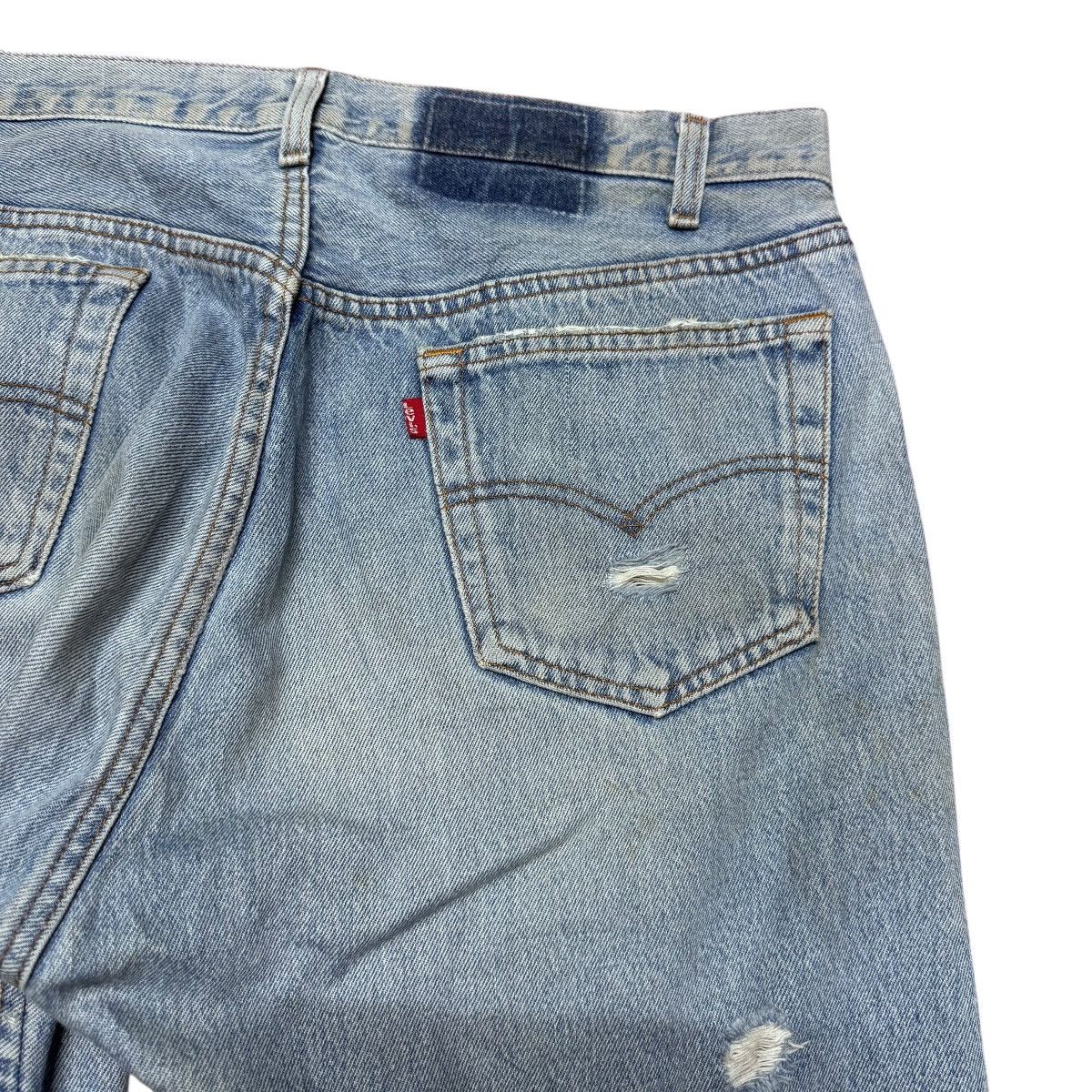 Levi's Vintage Levis 501 Distressed Denim Jeans Size US 35 - 13 Thumbnail