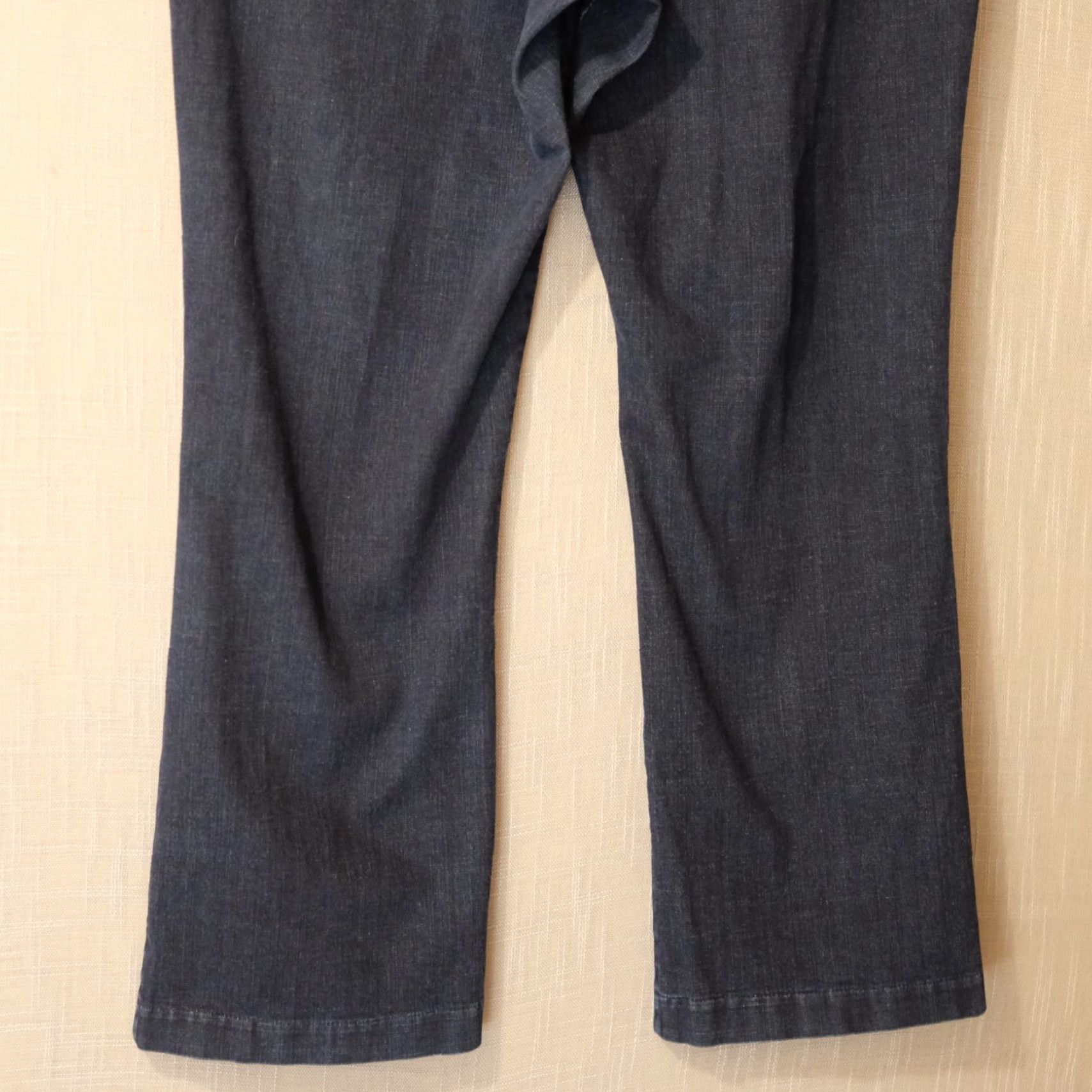 Lee Lee Natural Fit Jeans Dark Blue Straight Lag Pull On Womens 18M #A3-24 Size 40" / US 18 - 7 Thumbnail