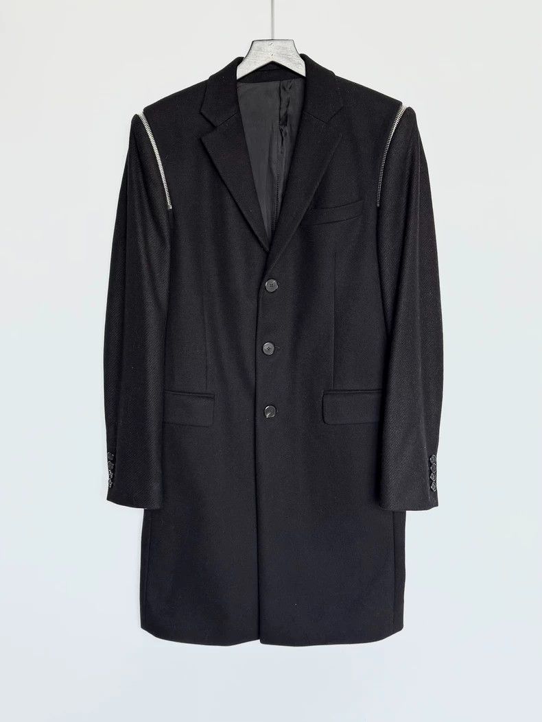 Givenchy Givenchy Black Double Zipper Coat Size US M / EU 48-50 / 2 - 1 Thumbnail