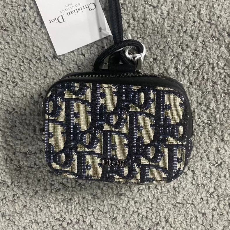 Dior The latest blue full-print pattern logo coin purse shoulde Size ONE SIZE - 3 Thumbnail