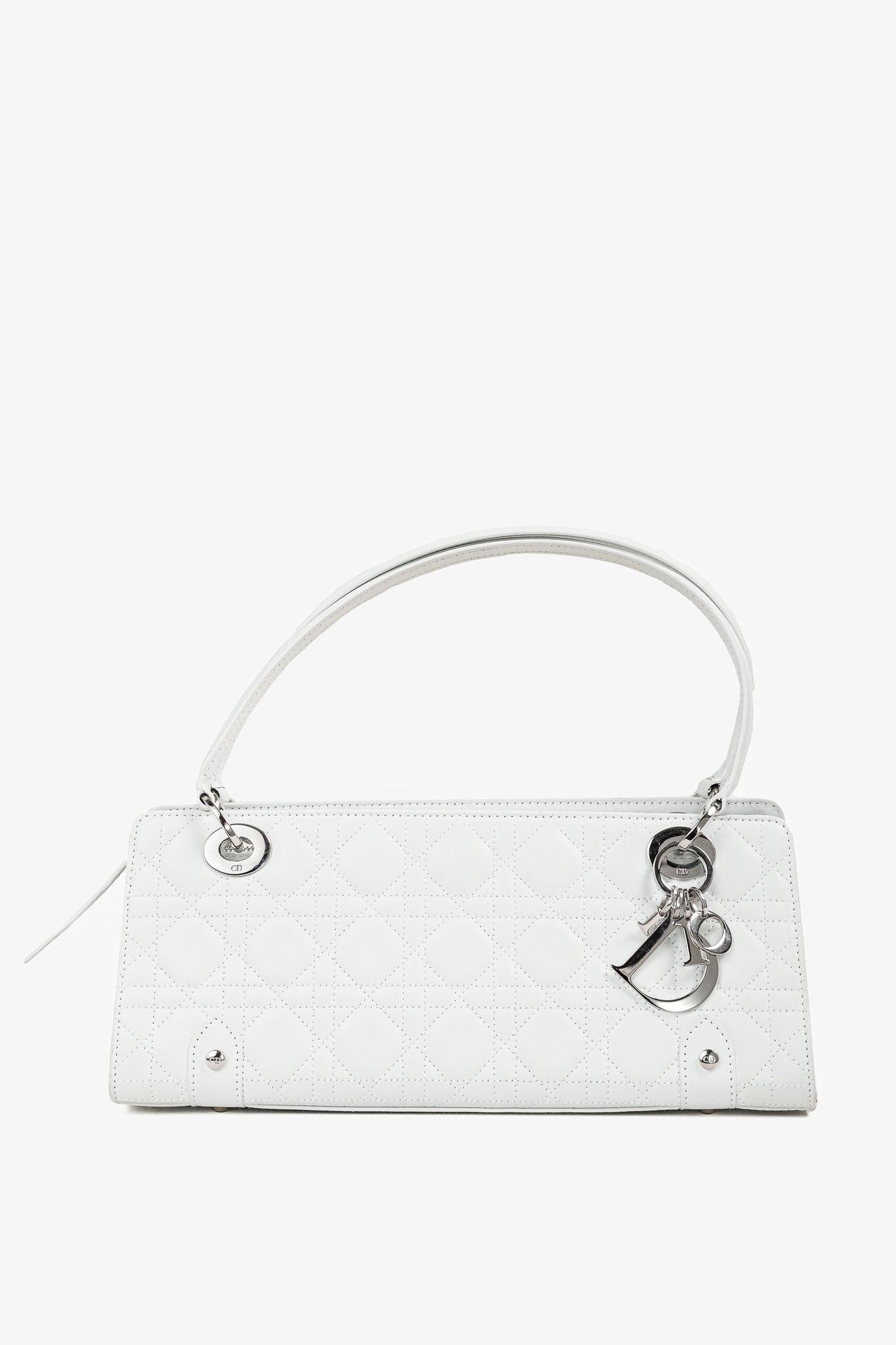 Dior Christian Dior Lady Dior East-West Leather Double Handle Bag Size ONE SIZE - 1 Thumbnail