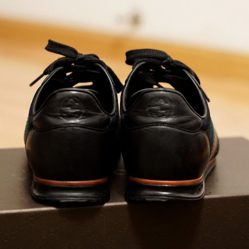 Gucci Gucci Black Mesh Sports Sneakers - Size US 6.5 / EU 39-40 - 3 Thumbnail