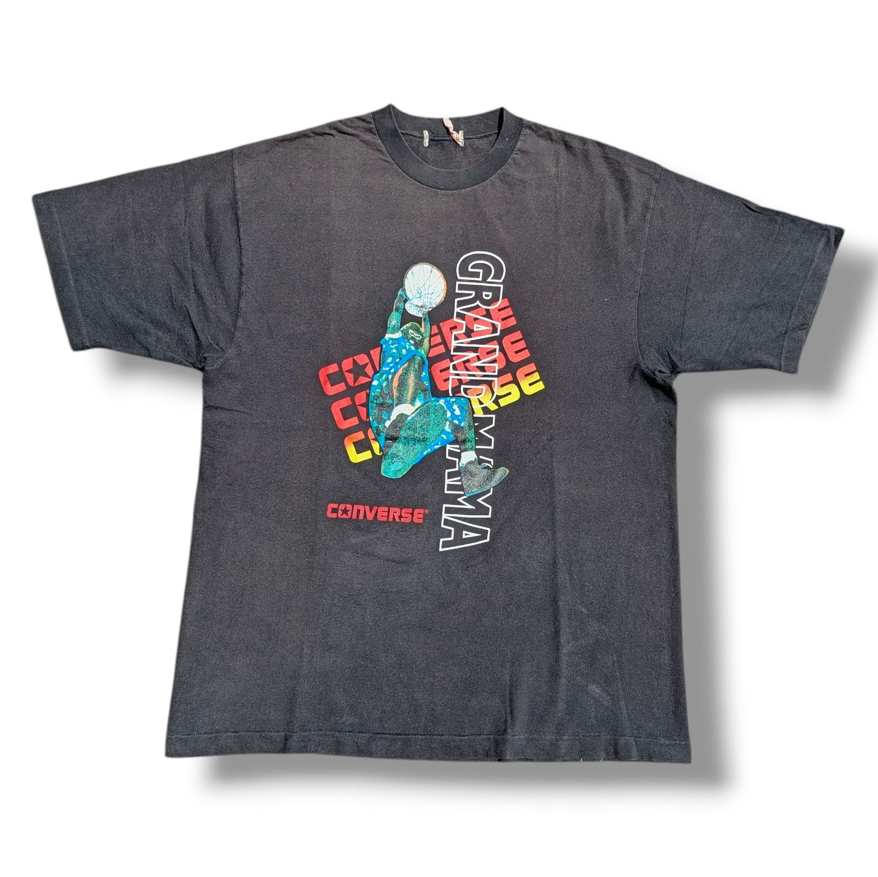 Converse Vintage 90s Dennis Rodman Converse Tee Size US L / EU 52-54 / 3 - 1 Thumbnail
