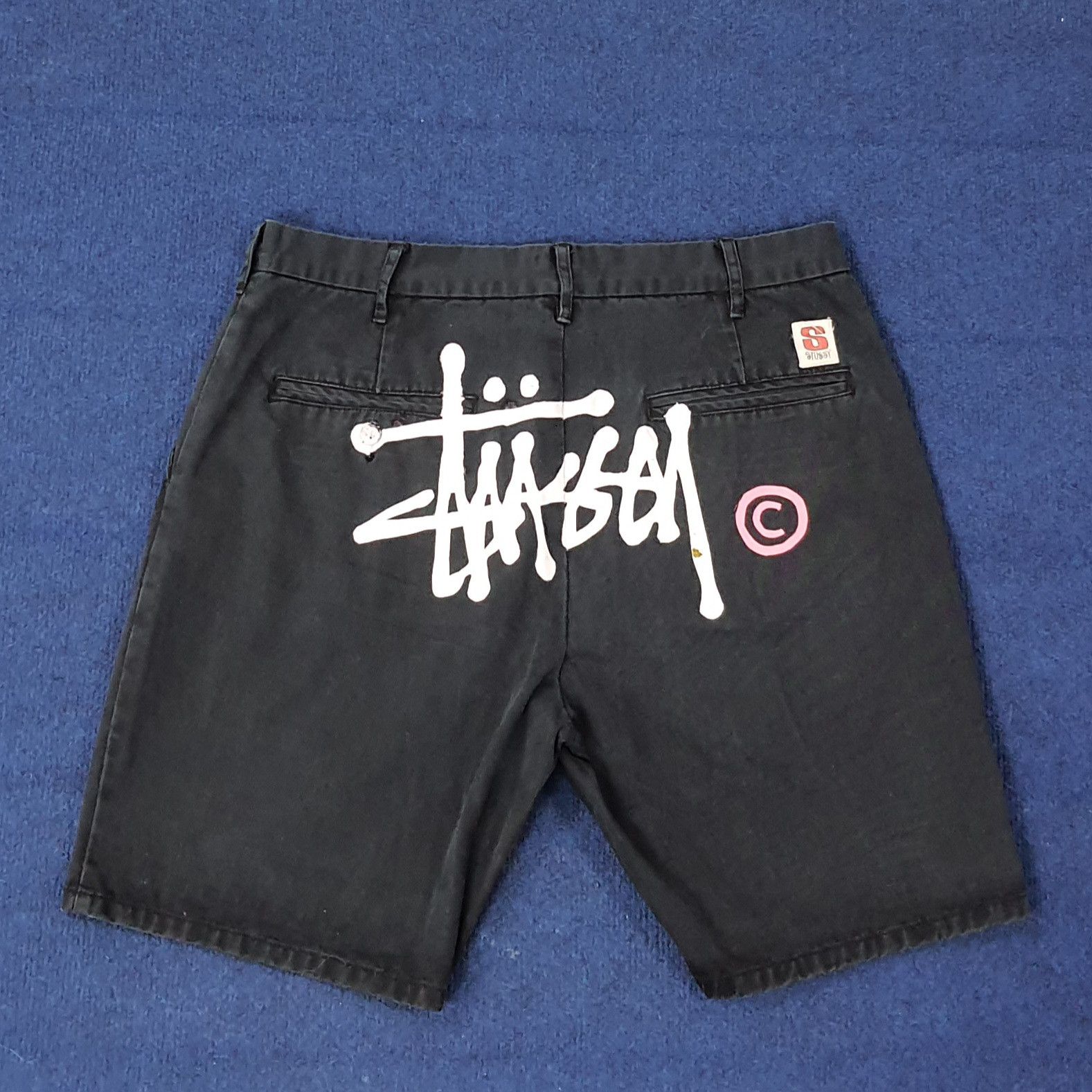 Stussy Vintage Stussy Streetwear Custom Logo Short Pants C228N30 Size US 32 / EU 48 - 1 Thumbnail