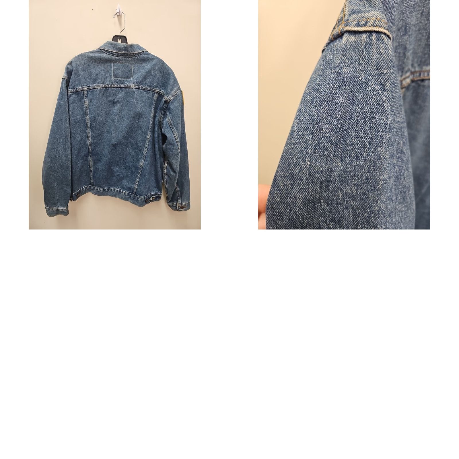 Denime VINTAGE Levi Strauss Denim Jean Trucker Jacket Blue 70507-4890 USA Made Size LG Mens Jacket Size US 33 - 8 Thumbnail