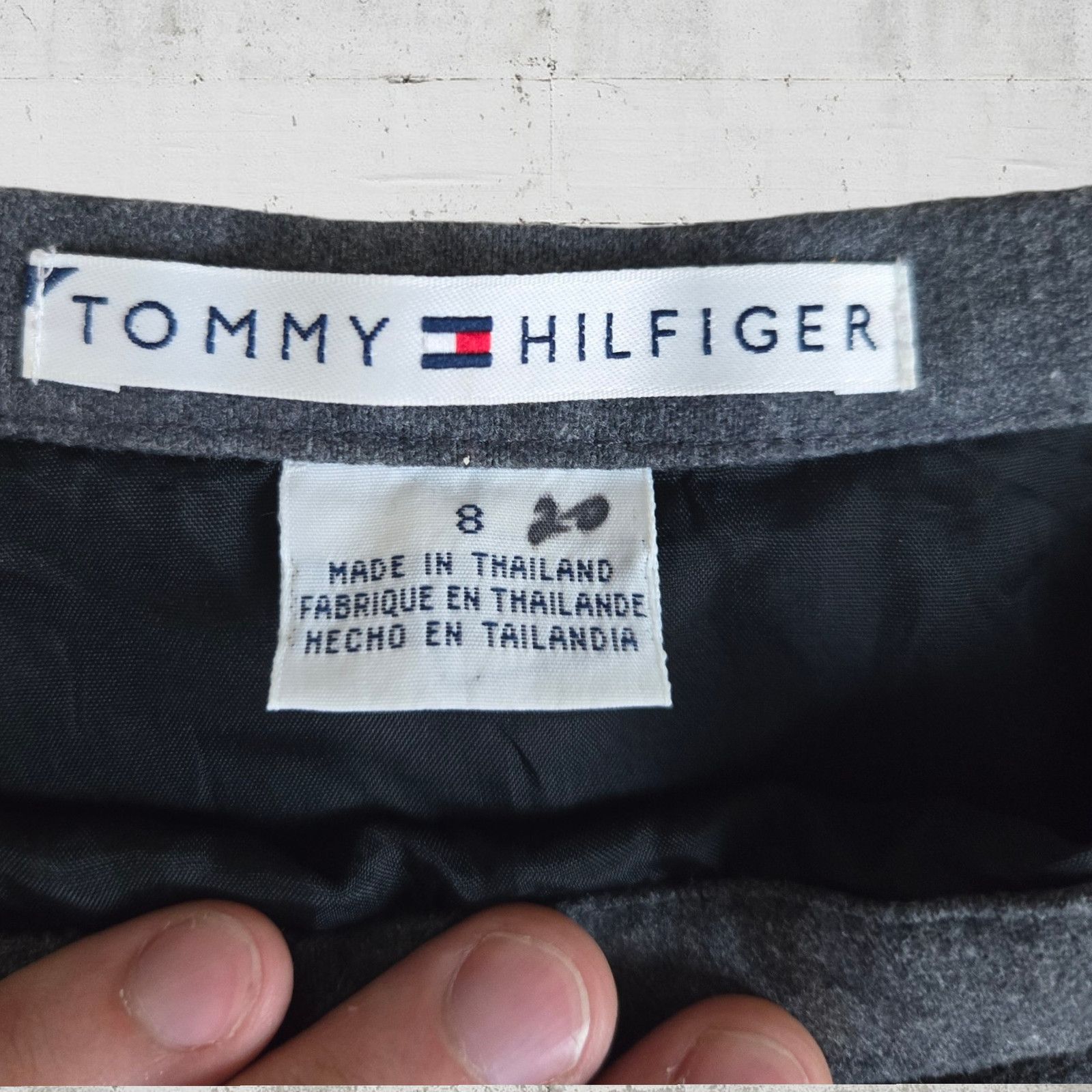 Tommy Hilfiger Y2K Gray Floral Embroidered Maxi Skirt Size 8 Size 30" / US 8 / IT 44 - 5 Thumbnail