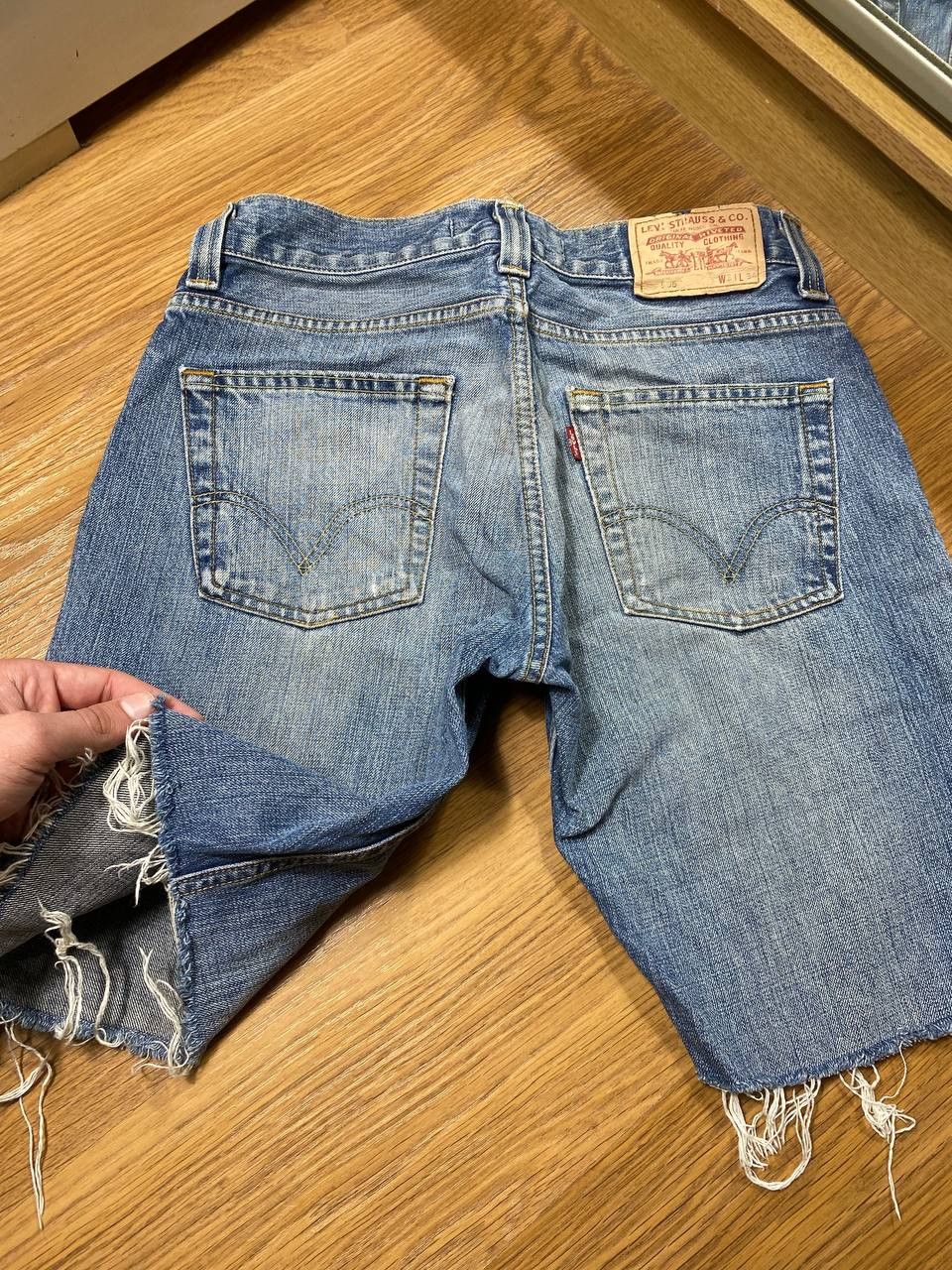 Japanese Brand × Levi's Gothicana Y2K Bondage Gothic Multipocket Cargo Shorts Size US 31 - 2 Thumbnail