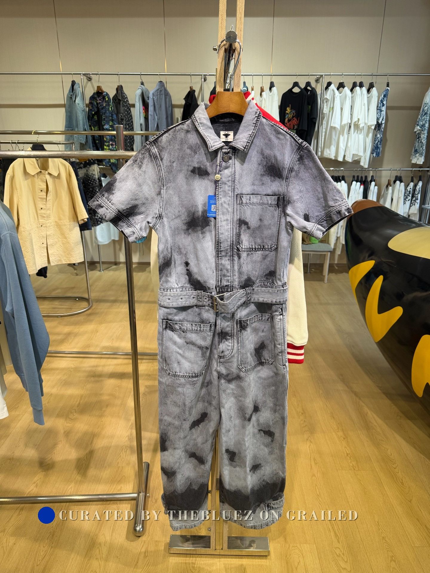 Dior Dior Tie-Dye Denim Jumpsuit Size 36" / US 14 / IT 50 - 1 Thumbnail