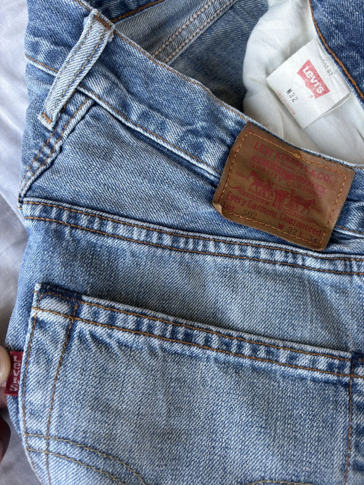 Kapital 💥RARE LEVIS 502 JAPANESE PATCHES RECONSTRUCTED DENIM JEANS Size US 30 / EU 46 - 11 Thumbnail