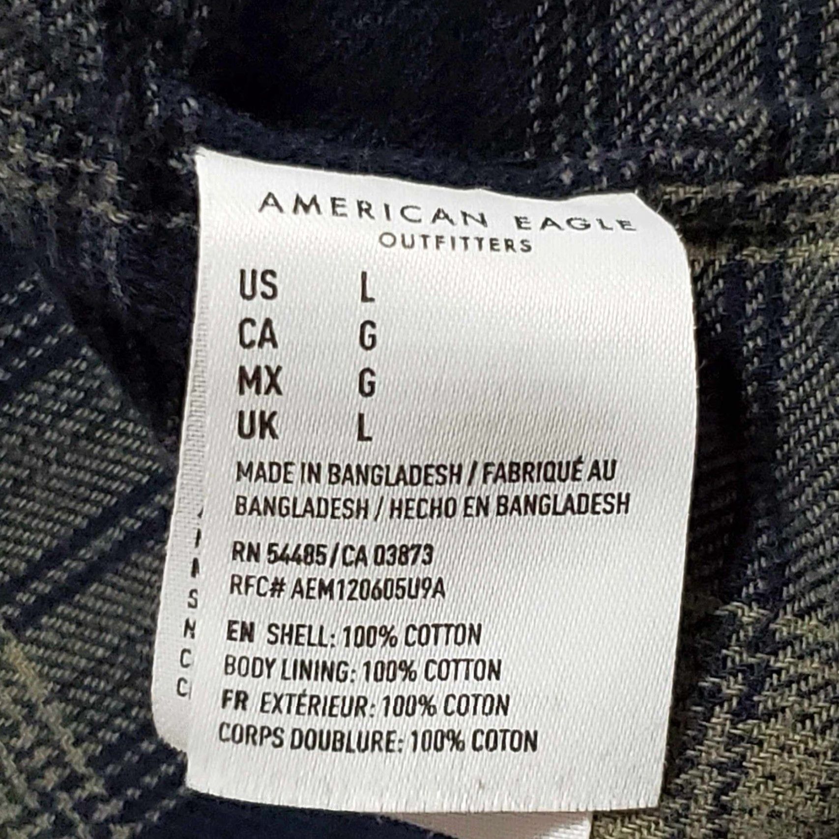 American Eagle Outfitters American Eagle Men’s L Green Long Sleeve Button Up Shirt - 90s Y2K Casual Work Shirt Size US L / EU 52-54 / 3 - 4 Thumbnail