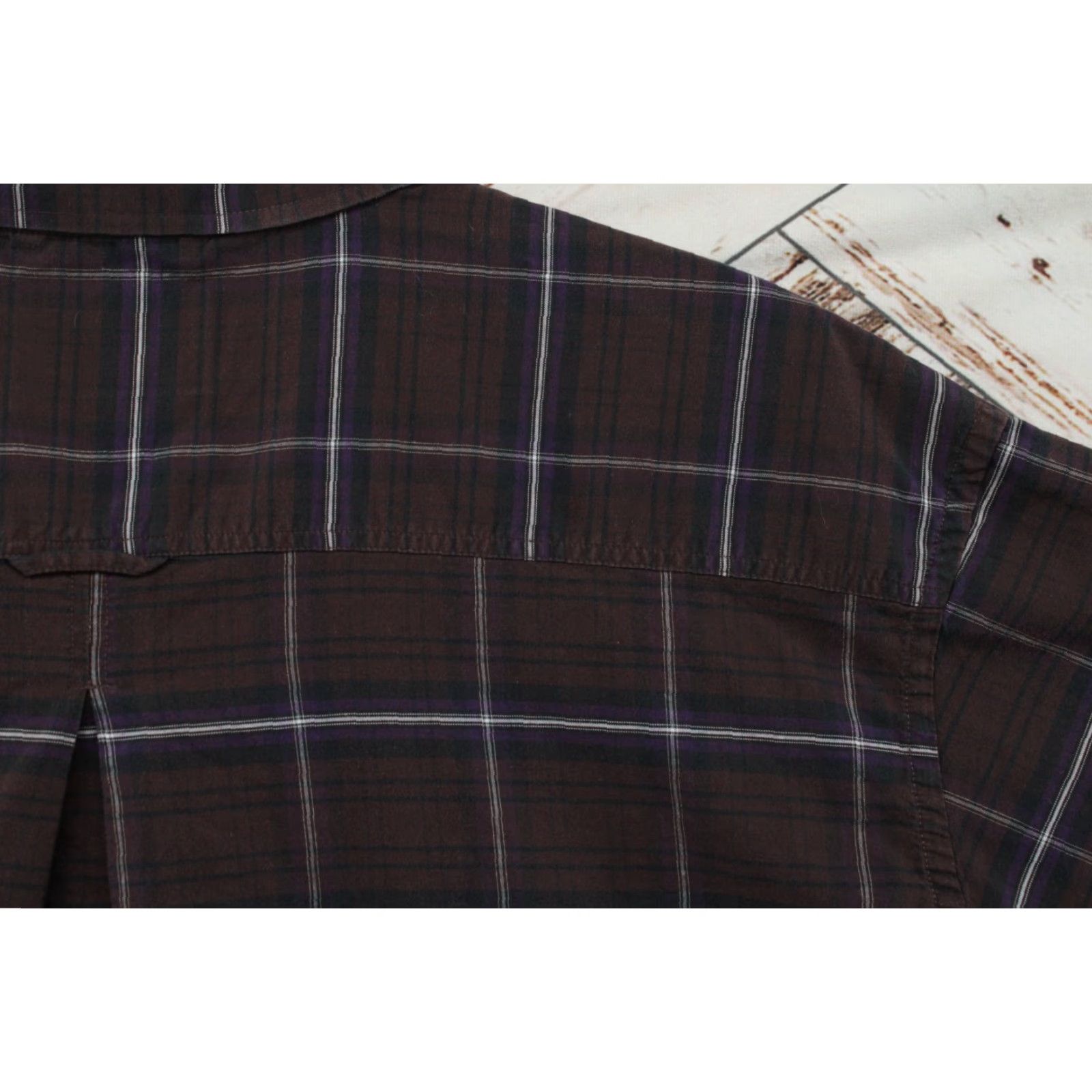Vintage VINTAGE Panhandle Slim Rough Stock Shirt Mens 3XL Plaid Long Sleeve Western Brown Purple Block Button-Up Mens 3XL Brown Purple Plaid Western Shirt Size US XXL / EU 58 / 5 - 3 Thumbnail