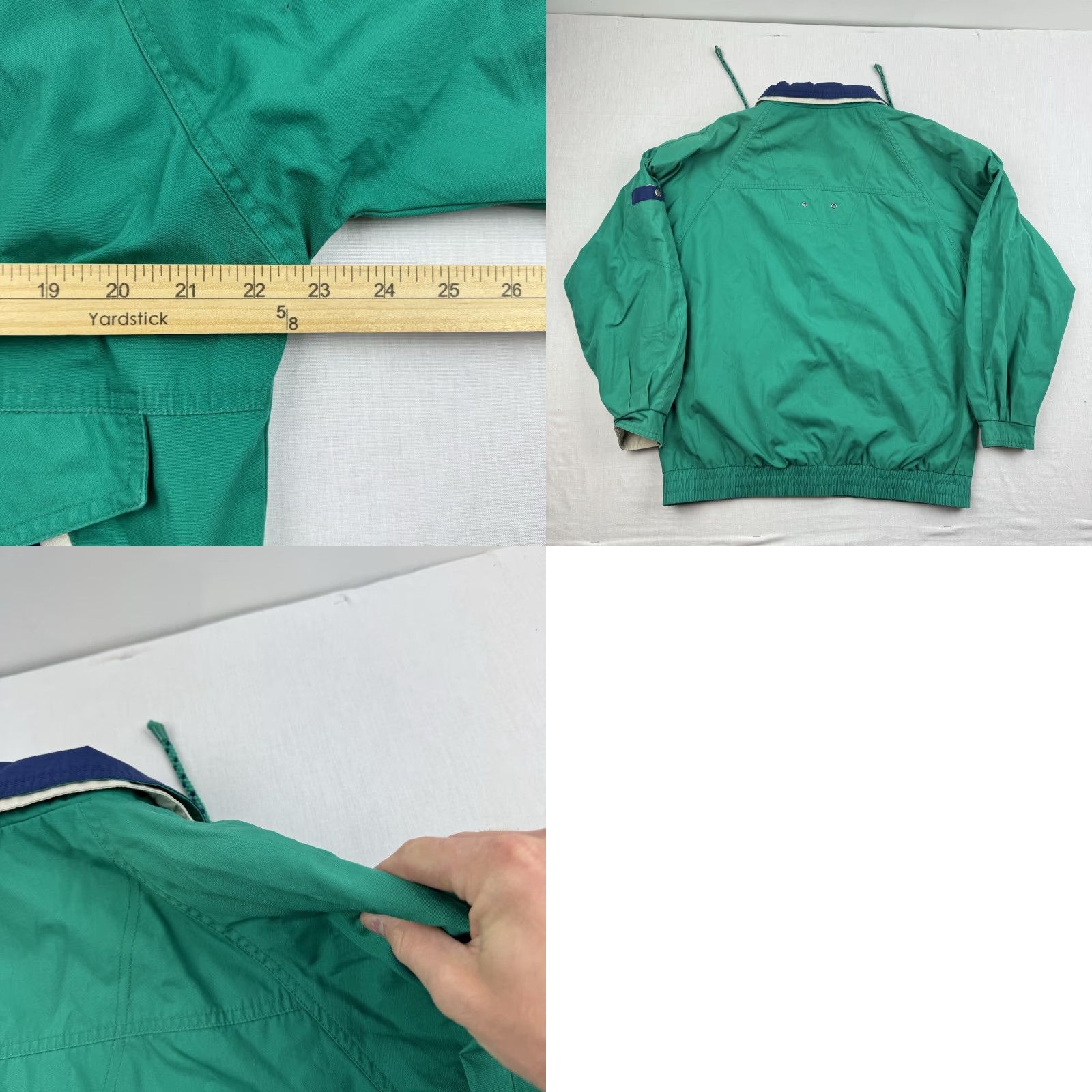 Vintage VINTAGE Innovations Windbreaker Jacket Womens Large Green Snap Up Collar 90s 80s Size L / US 10 / IT 46 - 8 Thumbnail