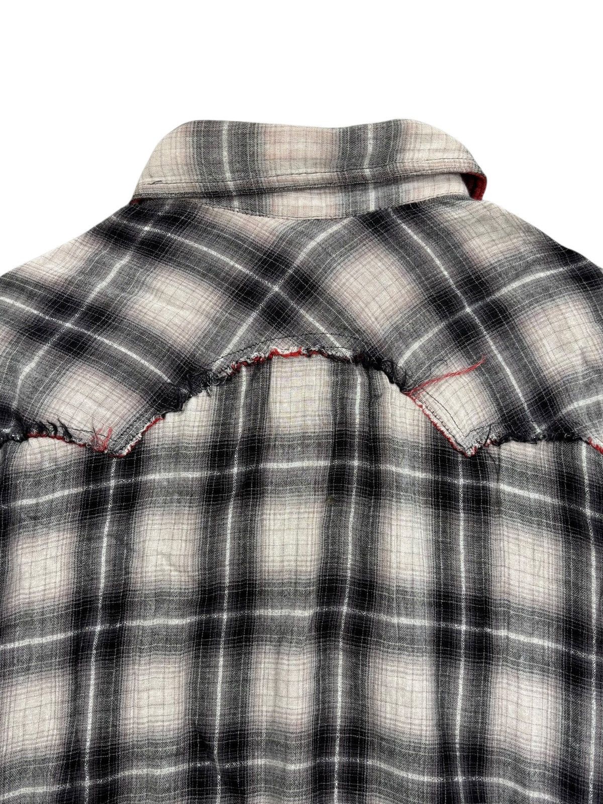 JACKROSE 2000s Jackrose - Distressed Western Flannel Shirt Size US M / EU 48-50 / 2 - 6 Thumbnail