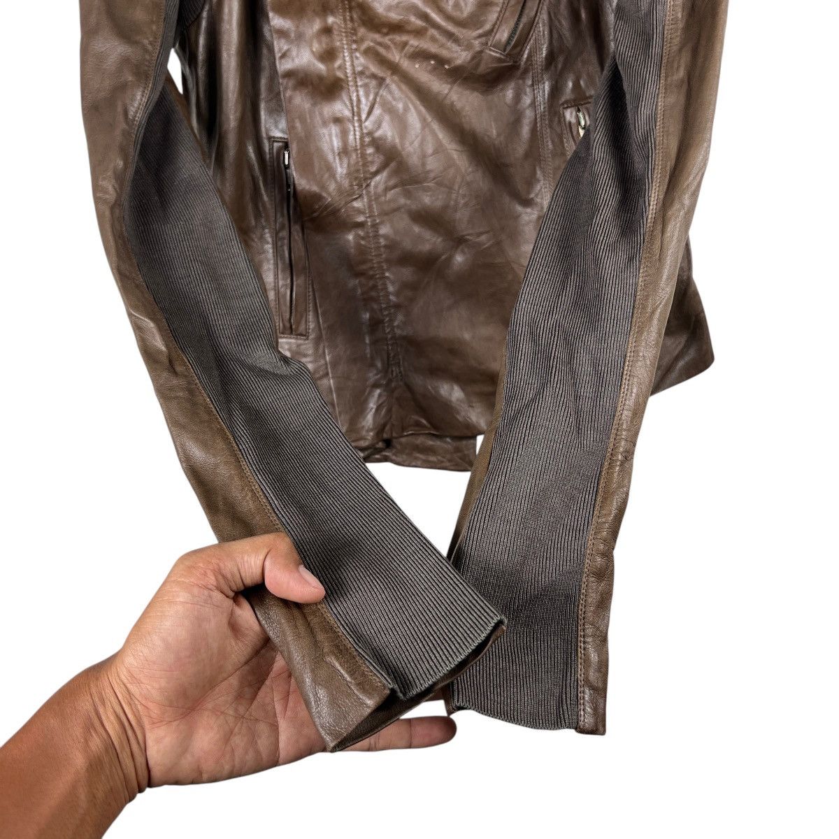 Rick Owens 🔥 RICK OWENS HYBRID LEATHER BOHO MOTORCYCLE JACKET Size M / US 6-8 / IT 42-44 - 13 Thumbnail
