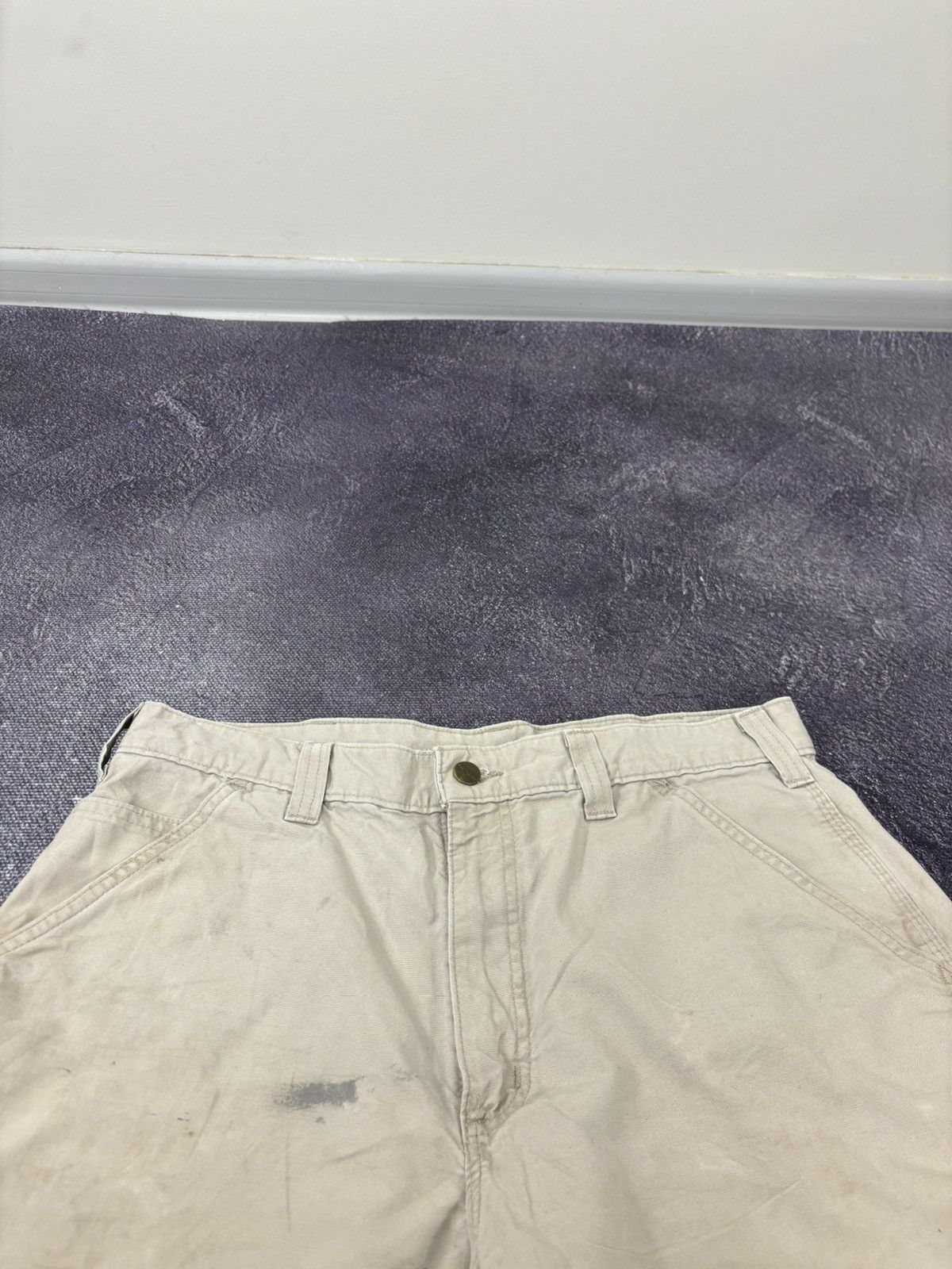 Carhartt Vintage Carhartt Y2K Cream Work Hype Shorts Size US 34 / EU 50 - 8 Thumbnail