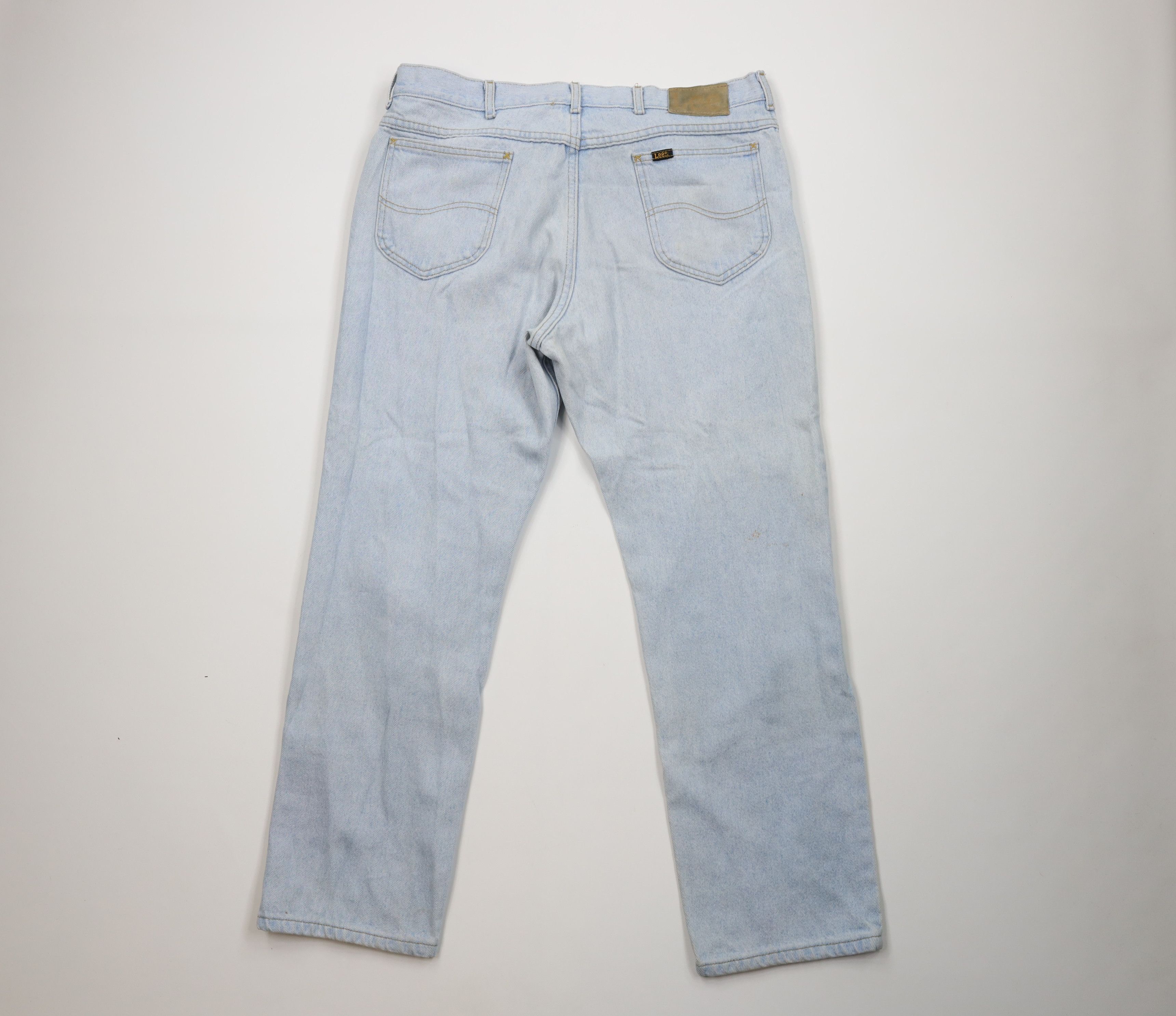Lee Vintage 90s Lee Straight Leg Denim Jeans Blue Cotton USA Size US 38 / EU 54 - 12 Thumbnail