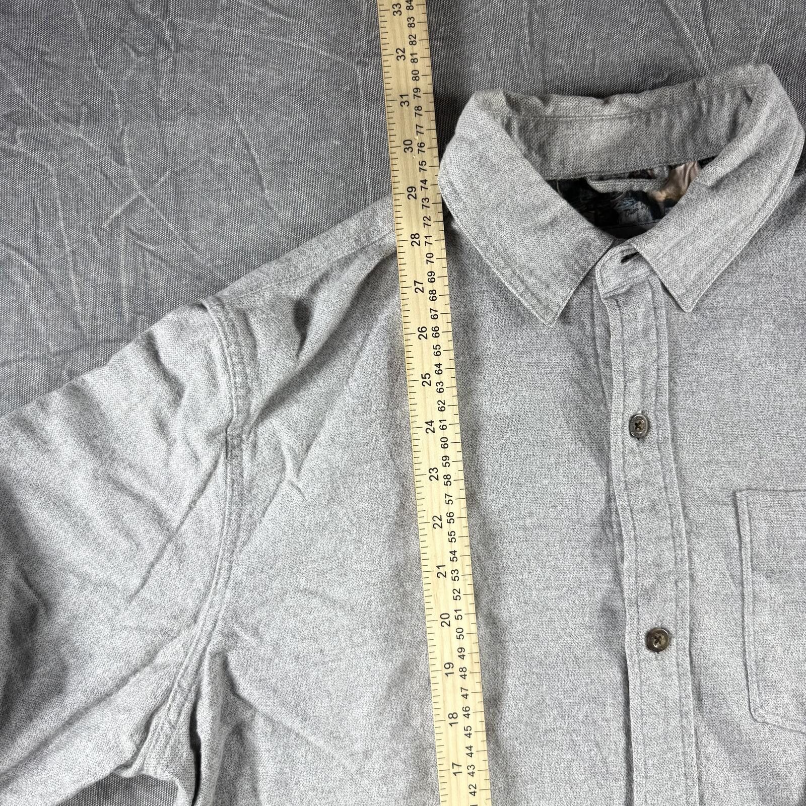 Other Pladra Shirt Men's L Grey Flannel Button Up Size US L / EU 52-54 / 3 - 4 Thumbnail