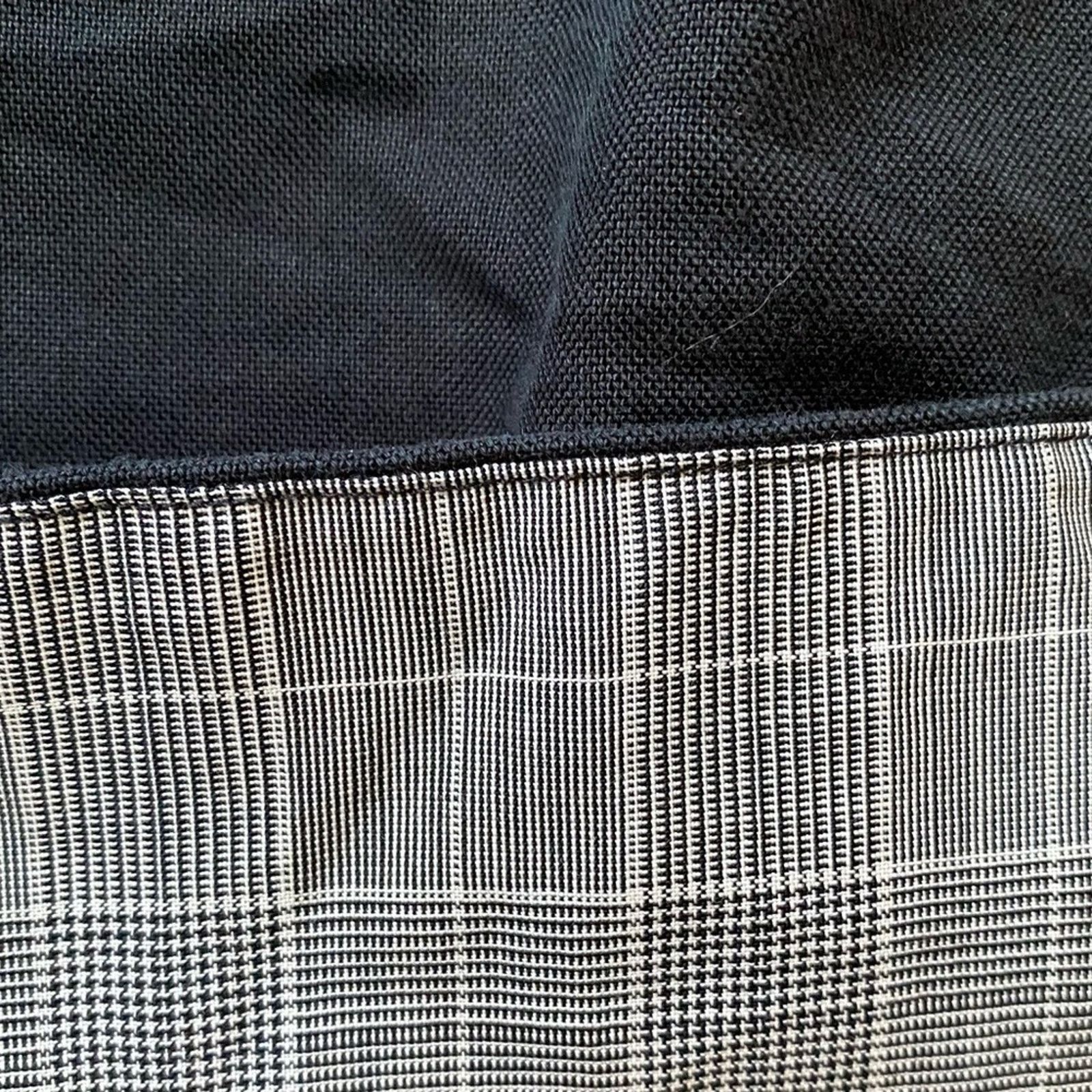 Helmut Lang Helmut Lang $495 Womens Black Trouser Pant w Plaid Cuff 2 Size 26" / US 2 / IT 38 - 9 Thumbnail