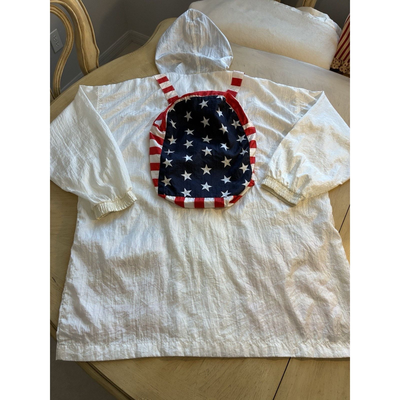 Other VTG 80s USA Flag Jacket Convert Backpack Parachute America L Size US L / EU 52-54 / 3 - 18 Thumbnail