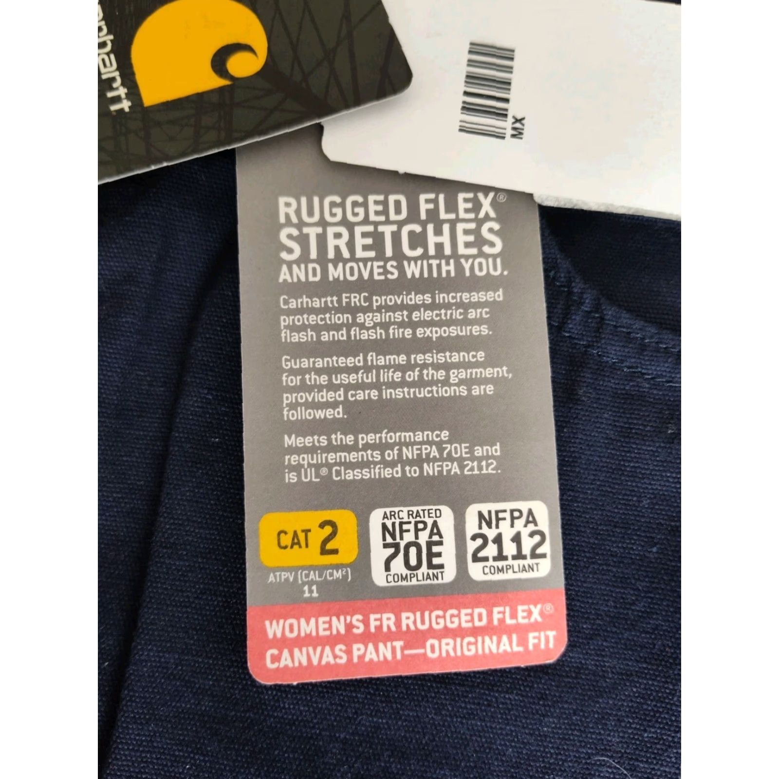 Carhartt VINTAGE not applicable. Use Carhartt Women FR Canvas Navy Rugged Flex Workwear Pants 16 Short NWT Size 38" / US 16 / IT 52 - 4 Thumbnail