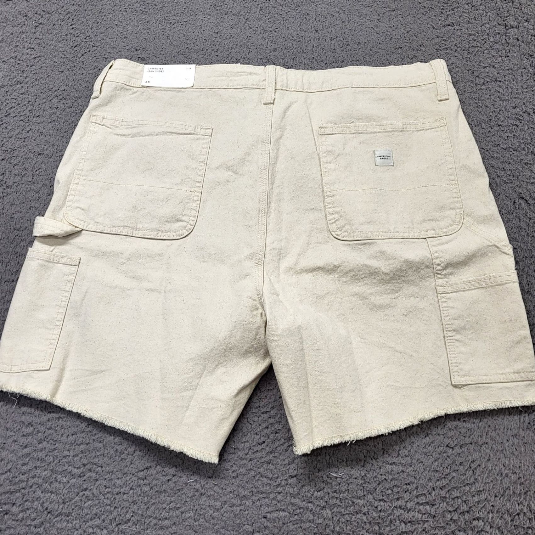 American Eagle Outfitters VINTAGE American Eagle 7" Shorts Men's Size 38 Flex Utility Natural Carpenter Jeans Shirt? Size US 38 / EU 54 - 4 Thumbnail