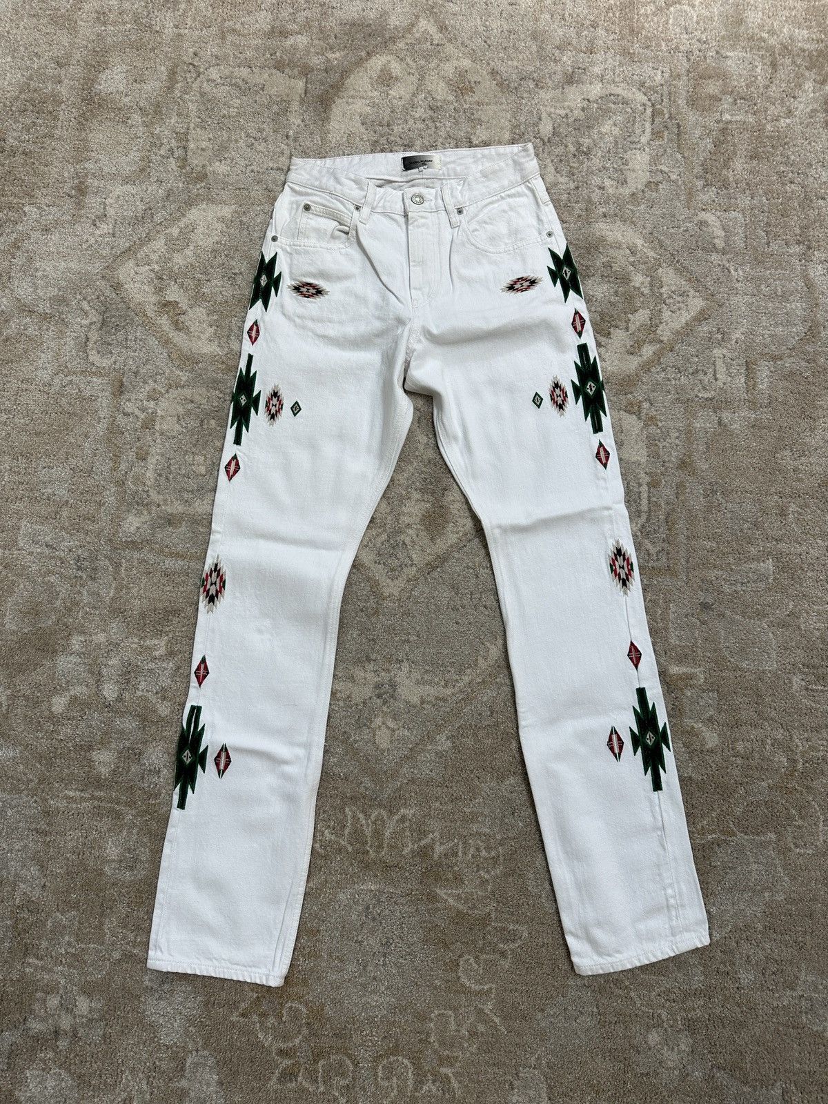 Isabel Marant Navajo Native Embroidered Denim Size US 30 / EU 46 - 1 Thumbnail