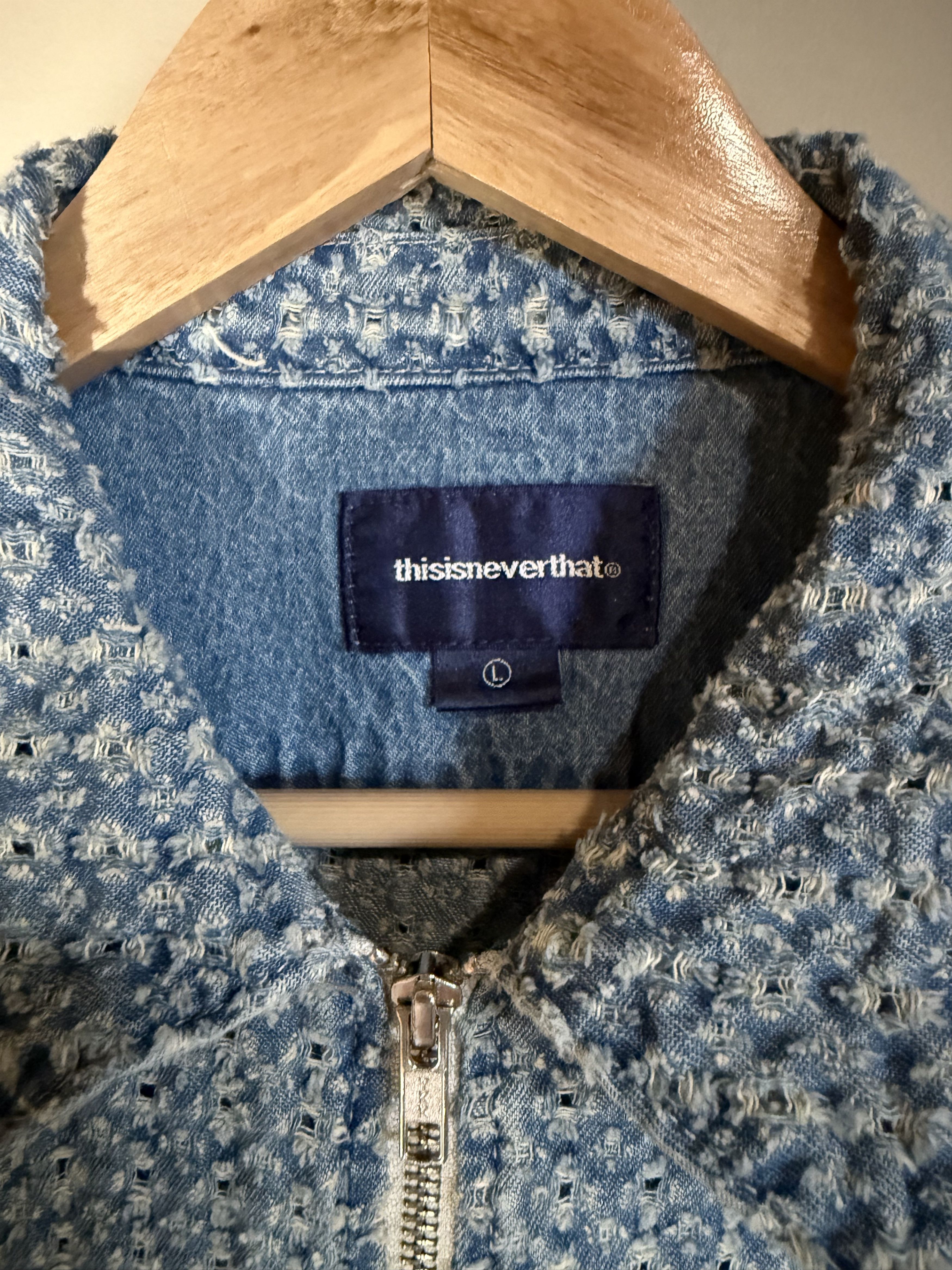 thisisneverthat thisisneverthat Lt Blue Woven Shirt Jacket, Large, NWOT Size US L / EU 52-54 / 3 - 3 Thumbnail