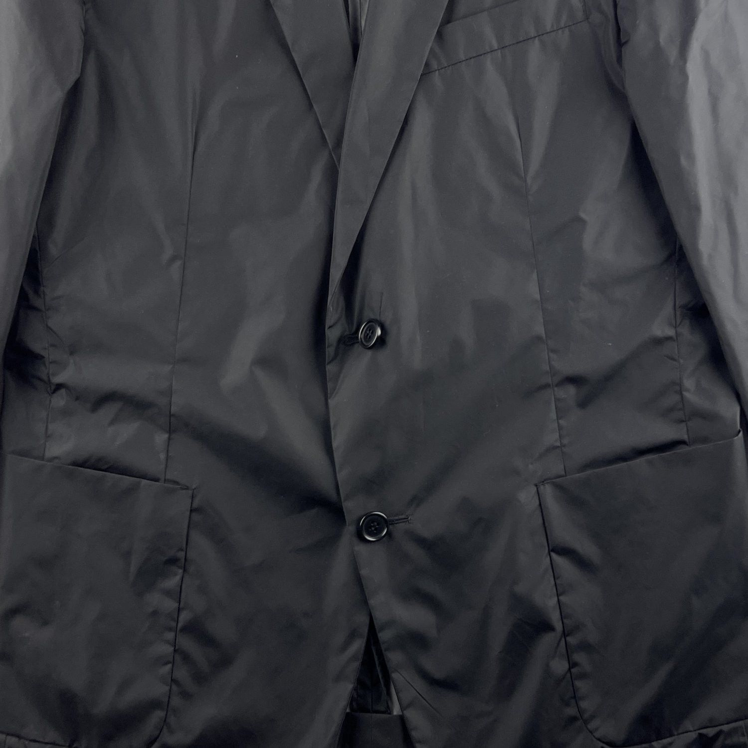 Prada Prada Black Nylon Blazer Size 52S - 3 Thumbnail