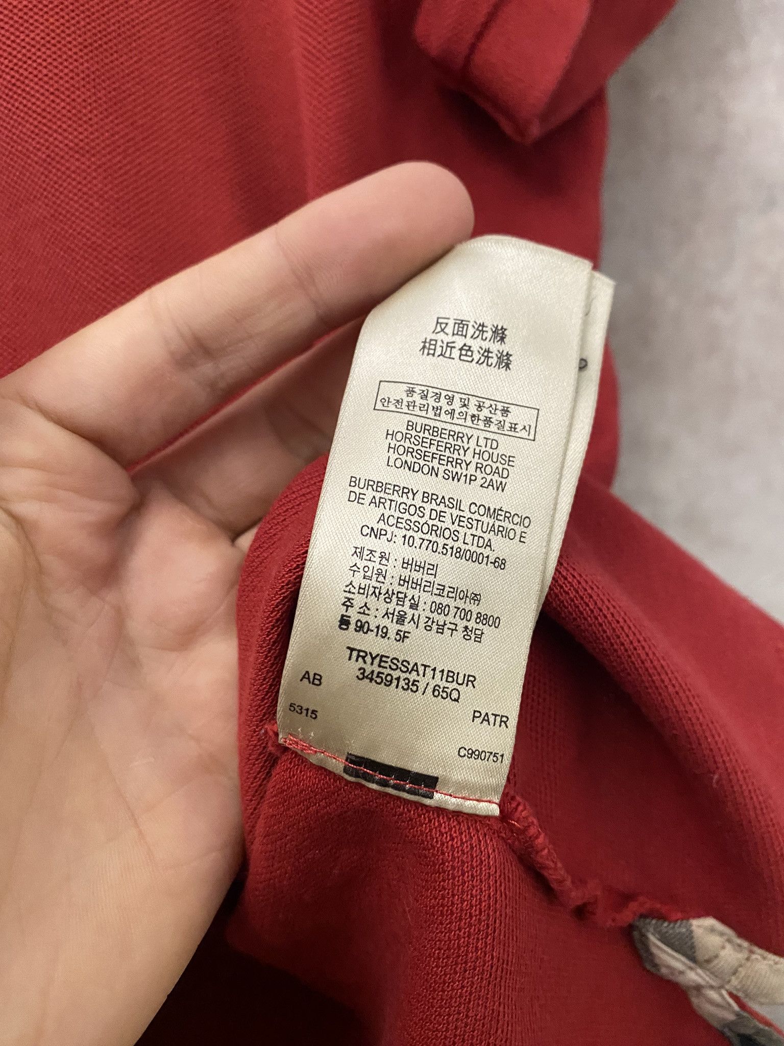 Burberry × Designer Burberry Polo Nova Check Luxury Size US L / EU 52-54 / 3 - 5 Thumbnail
