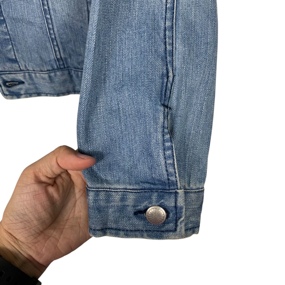 Black Sheep BLACK SHEEP Washed Blue Studded Denim Jacket #2734-C123 Size US S / EU 44-46 / 1 - 13 Thumbnail