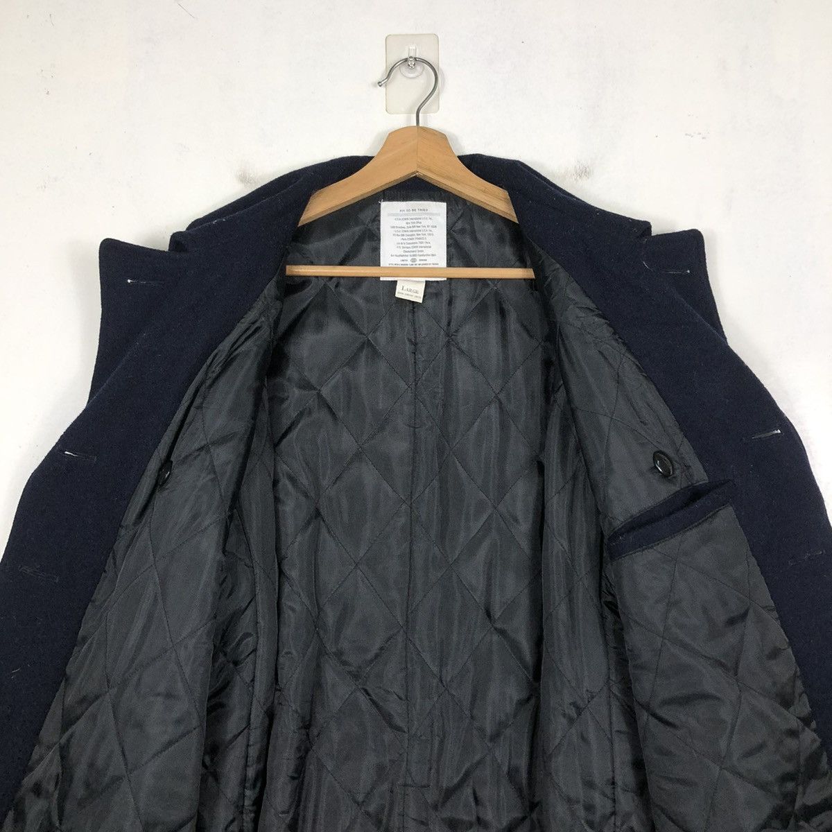 Edwin 📌VINTAGE WOOL BIKER JACKEG EDWIN COMPANY DOUBLE COLLAR Size US L / EU 52-54 / 3 - 15 Thumbnail